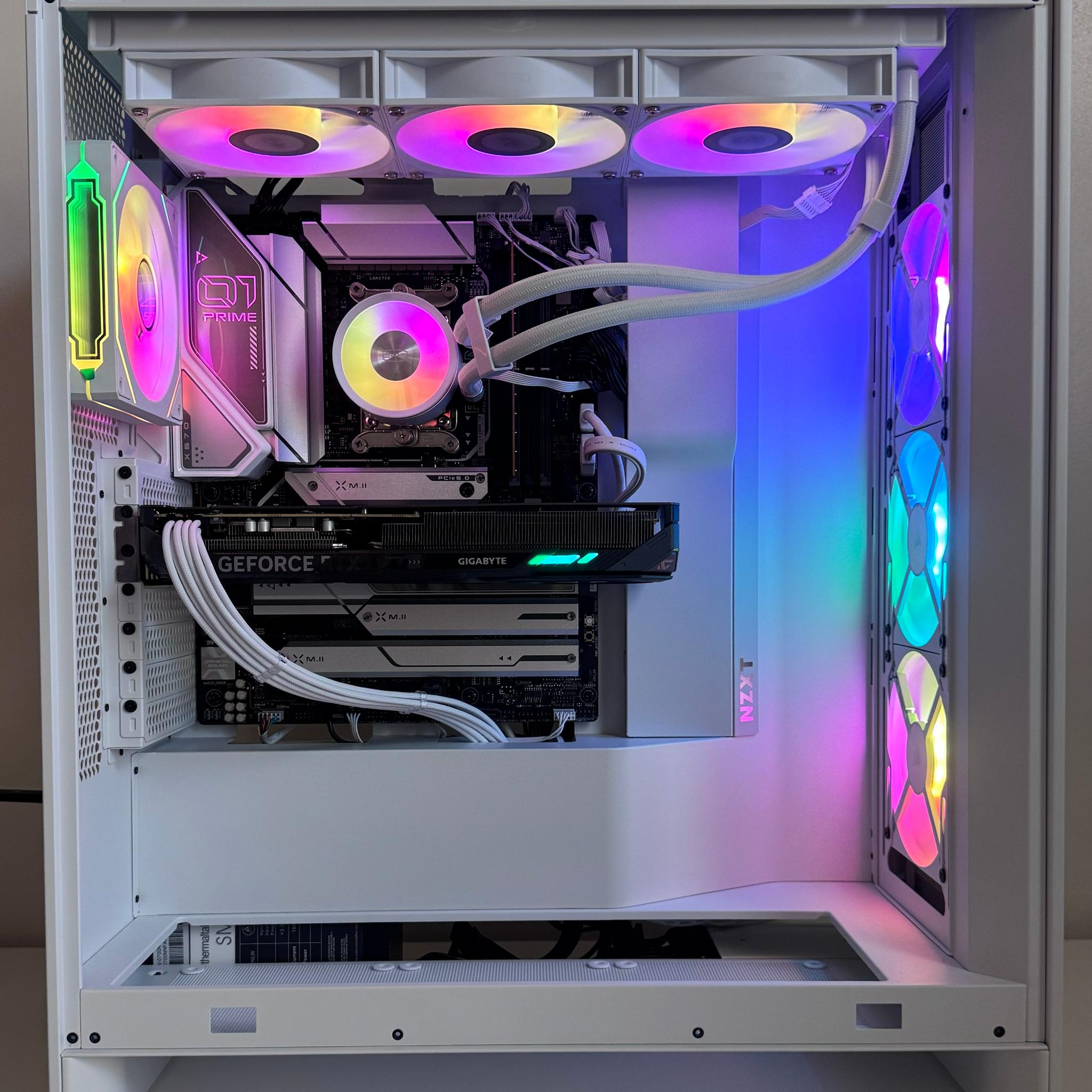 AMD Ryzen 7 8700F 32GB DDR5 RAM GeForce RTX 5060 1TB NVMe SSD NZXT H7 Flow AM5 Gaming PC
