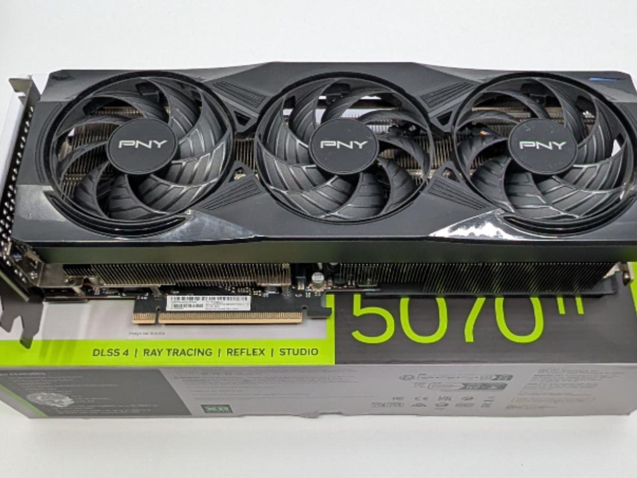 MINT PNY NVIDIA GeForce RTX 5070 Ti OC Triple Fan Graphics Card 16GB GDDR7
