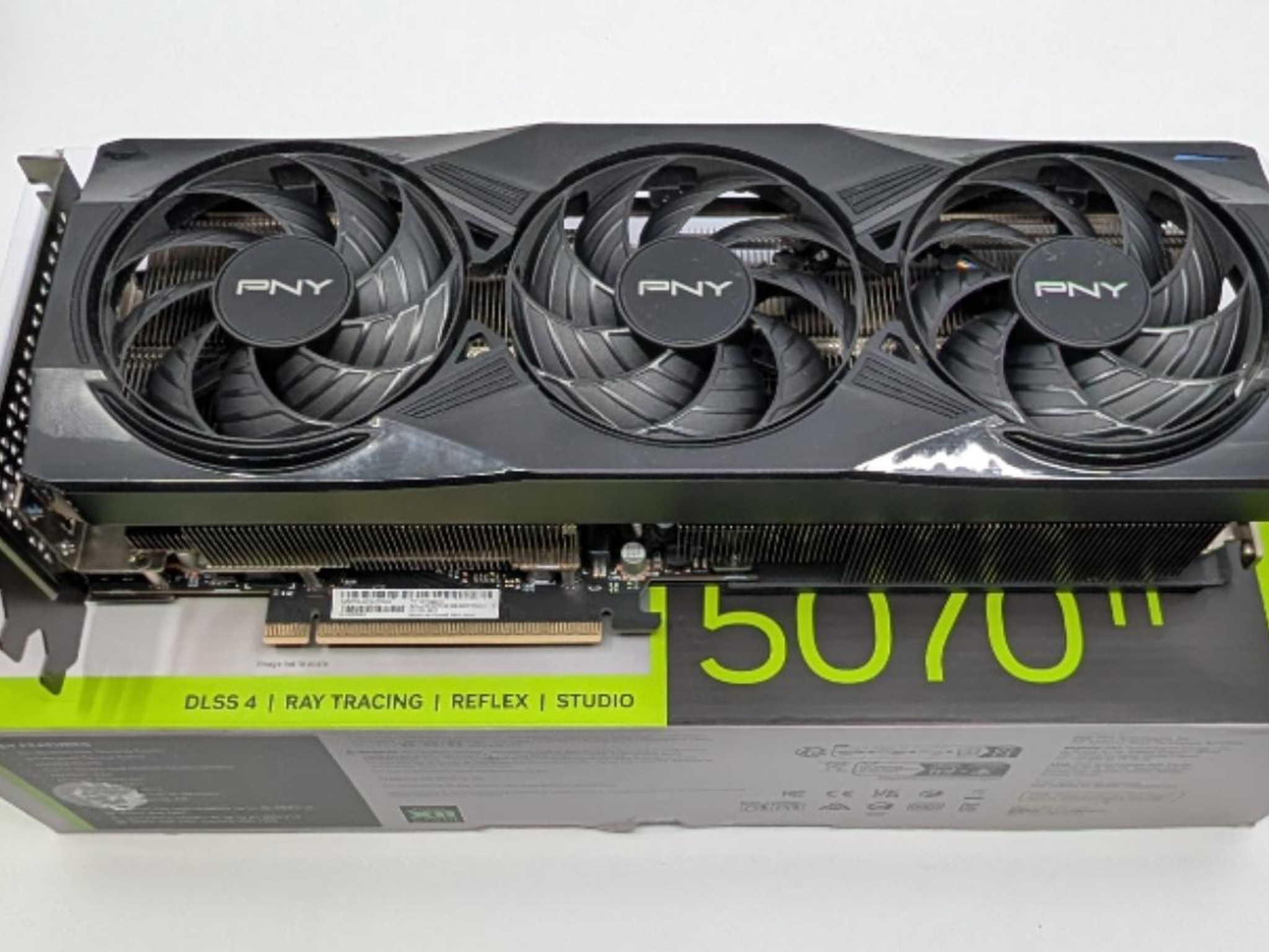 MINT PNY NVIDIA GeForce RTX 5070 Ti OC Triple Fan Graphics Card 16GB GDDR7