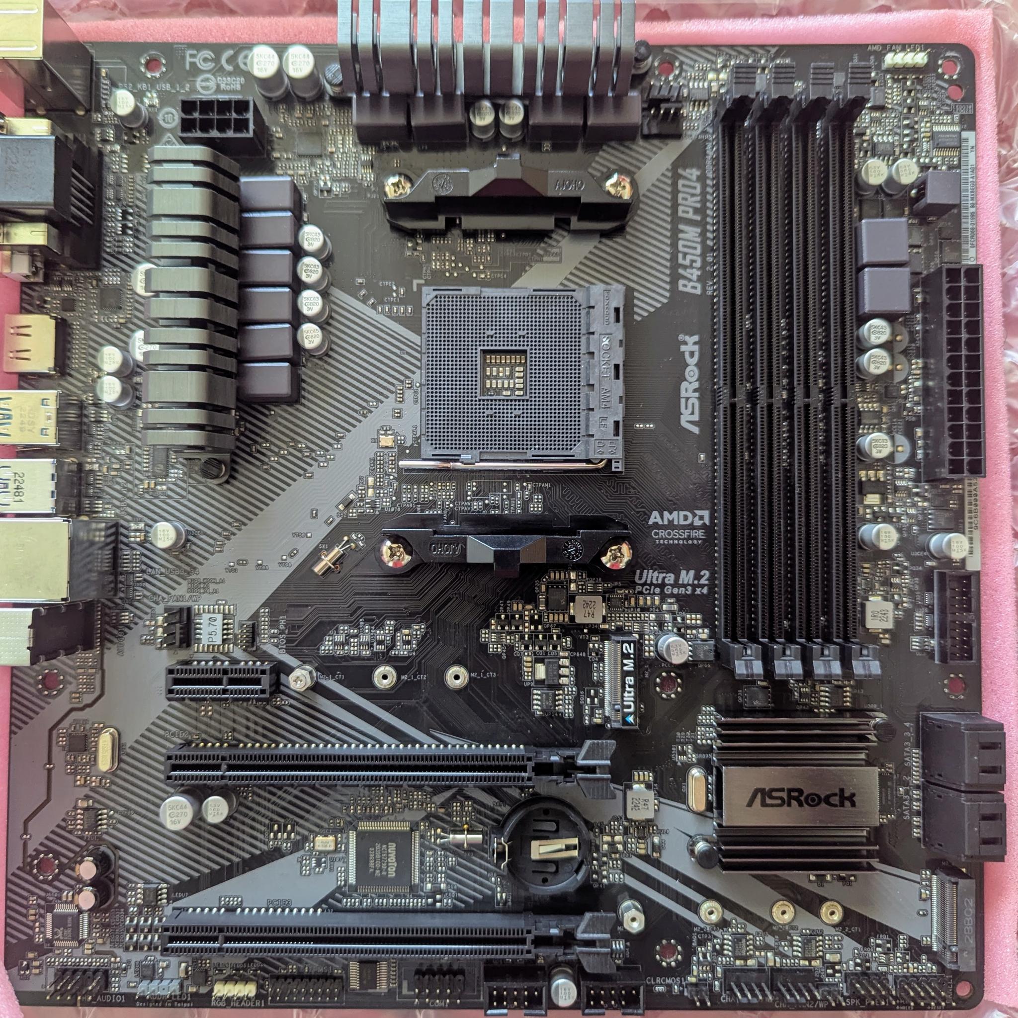 Used ASROCK B450M PRO4 R2.0 | DDR4 | USB3.2 + M.2 | Micro ATX  (Socket AM4)