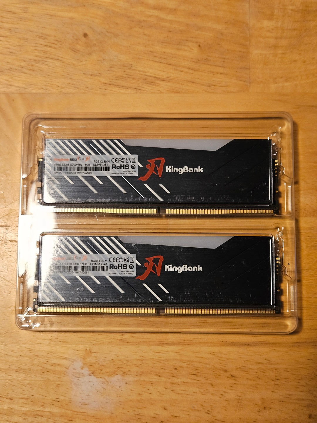 KingBank RGB DDR5 32GB (2x16gb) SK hynix M Die 6000 MT/s Ram Kit