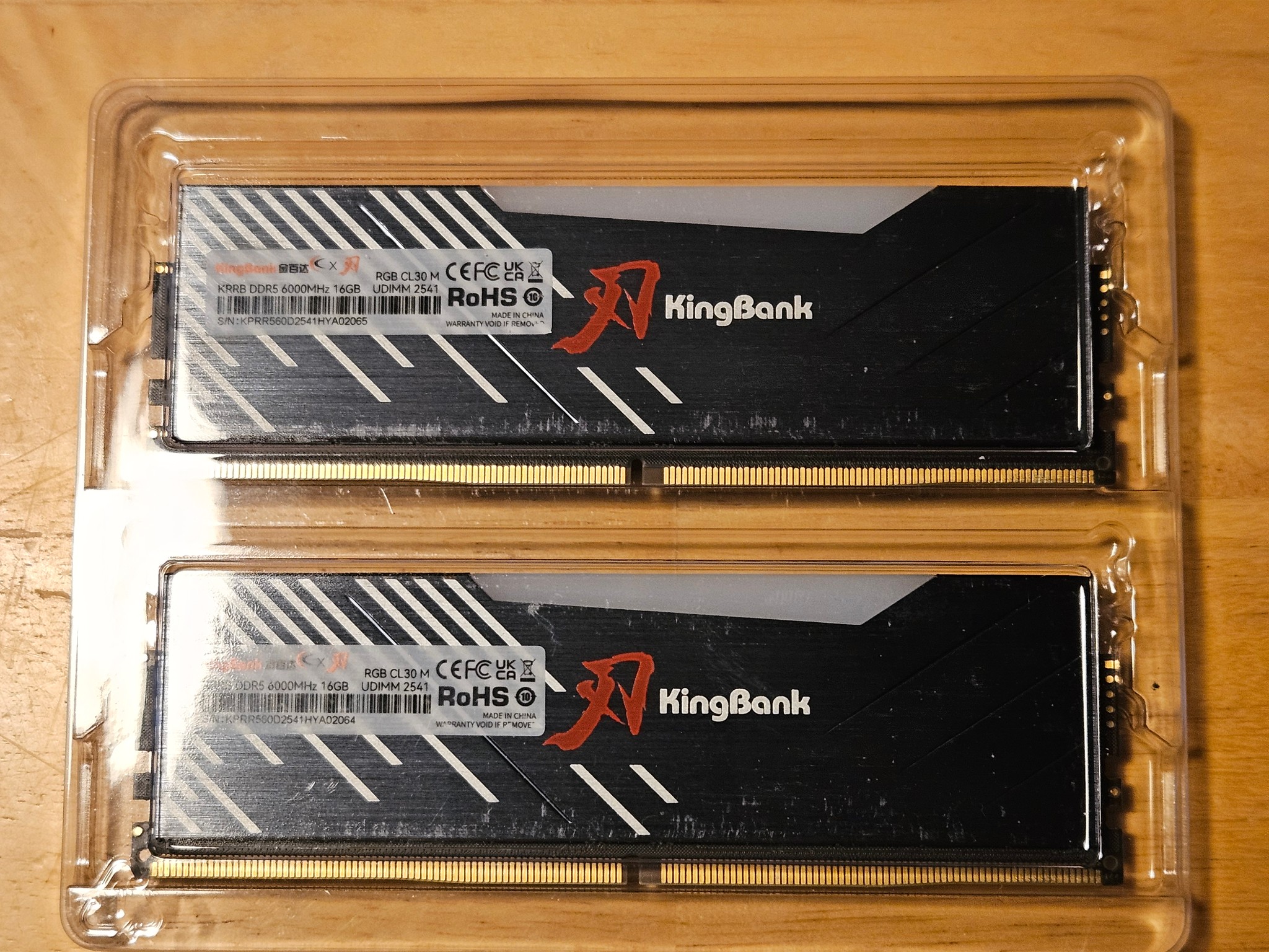 KingBank High-Performance RGB DDR5 6000 MT/s 32GB Cas Latency-30 SK Hynix M-Die Ram Kit