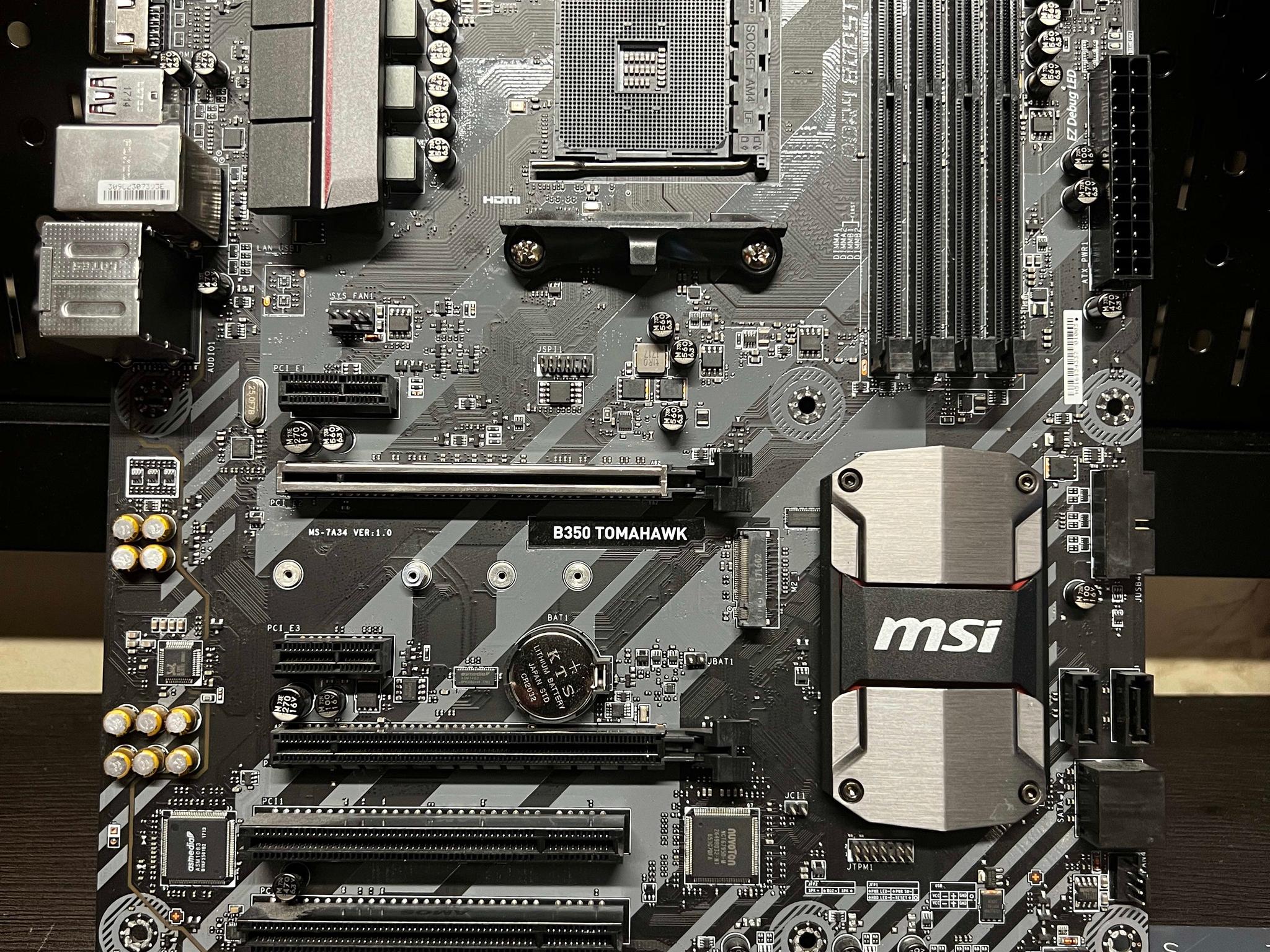 MSI B350 Tomahawk ATX AM4 Motherboard