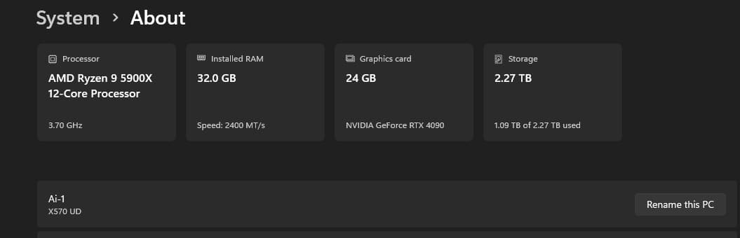 RTX 4090 Gaming PC - Ryzen 9 5900X, 32GB RAM, 2.5TB Storage