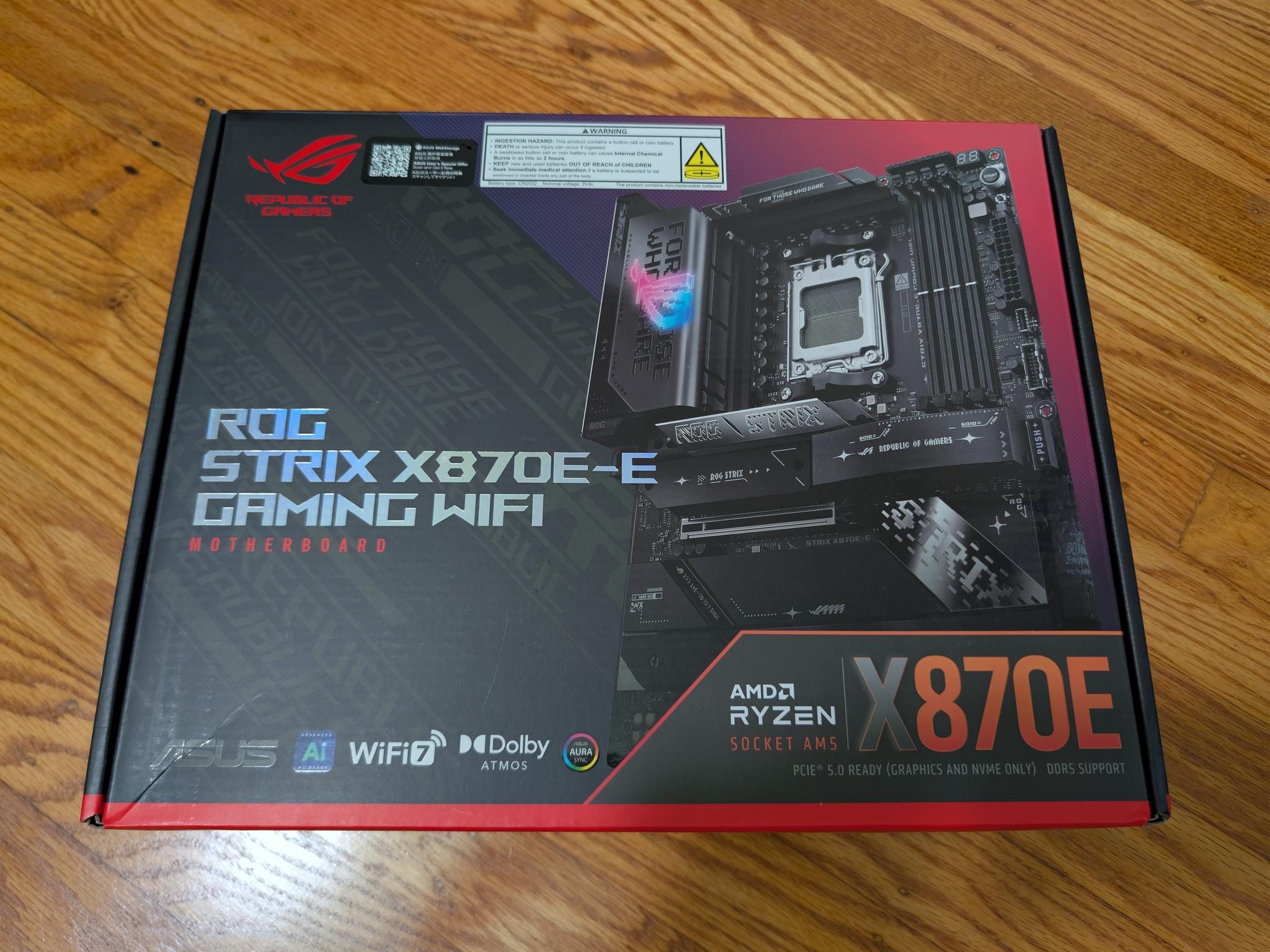 [Brand New Sealed] ASUS ROG STRIX X870E-E GAMING WIFI