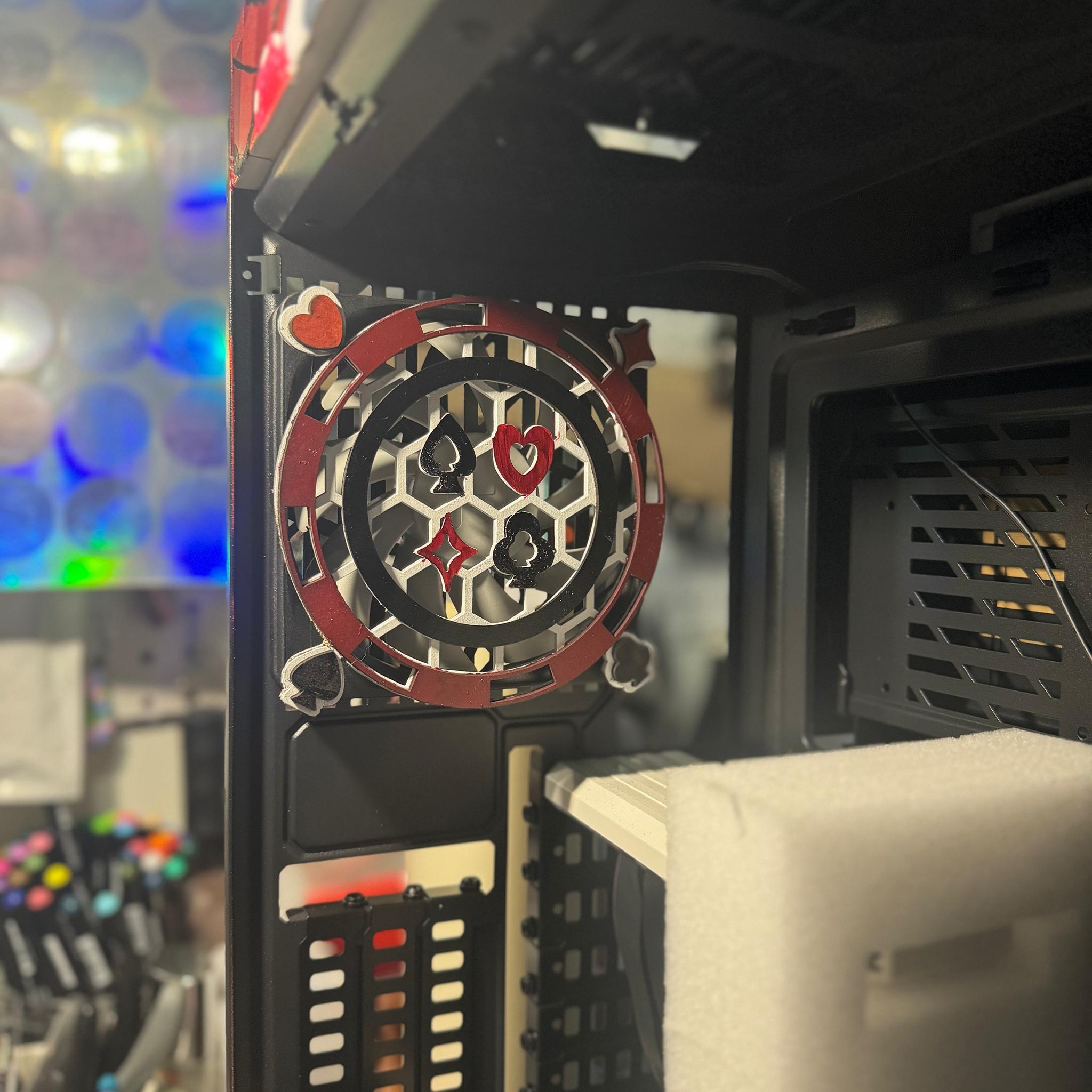 Custom Case Fan Cover | 120mm Rear Fan Shroud | Fan Grill