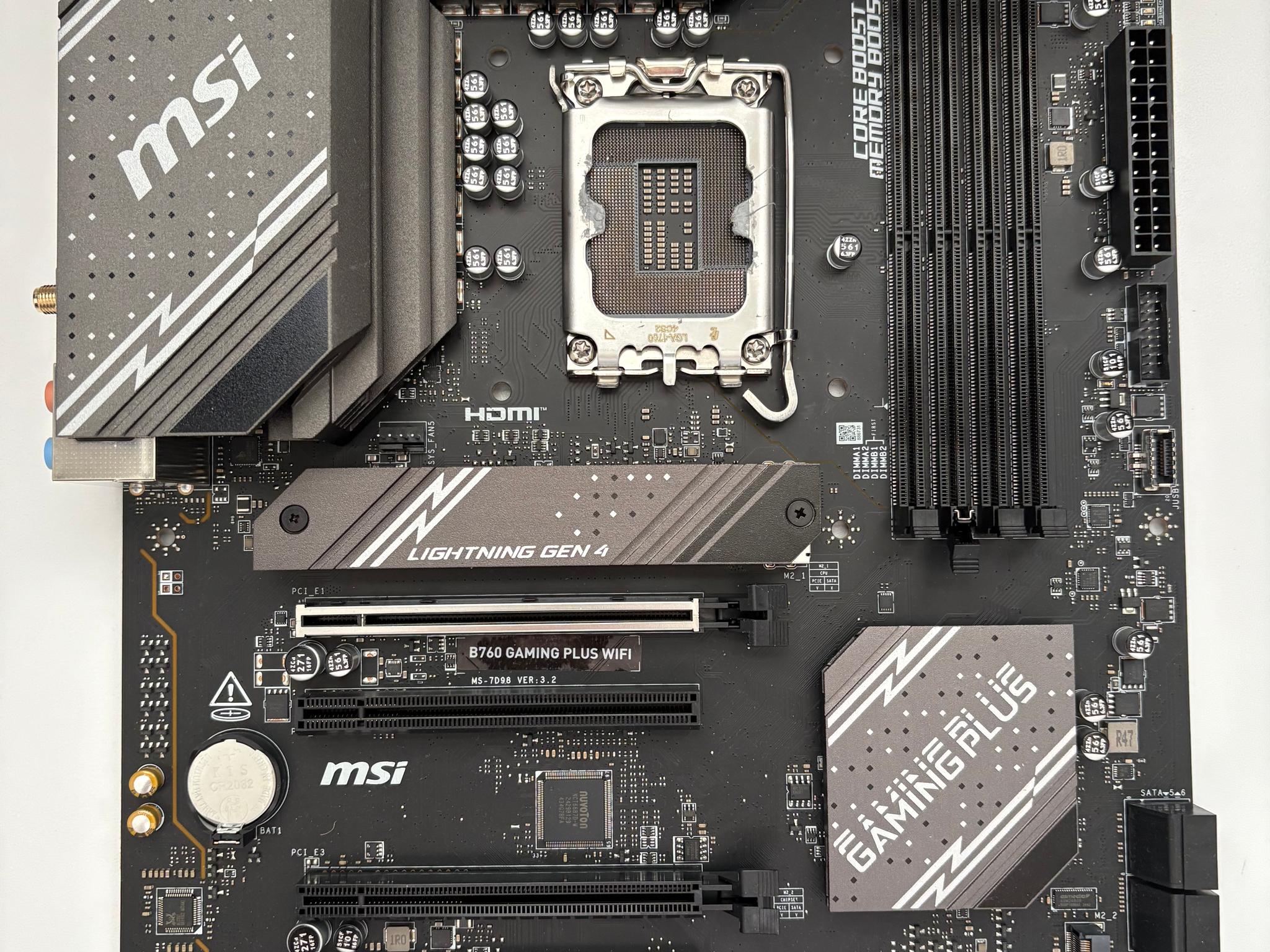 MSI B760 Gaming Plus Wi-Fi ATX Motherboard