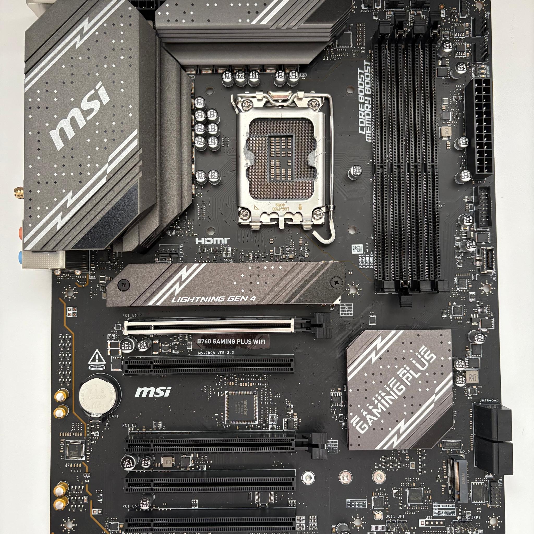 MSI B760 Gaming Plus Wi-Fi ATX Motherboard