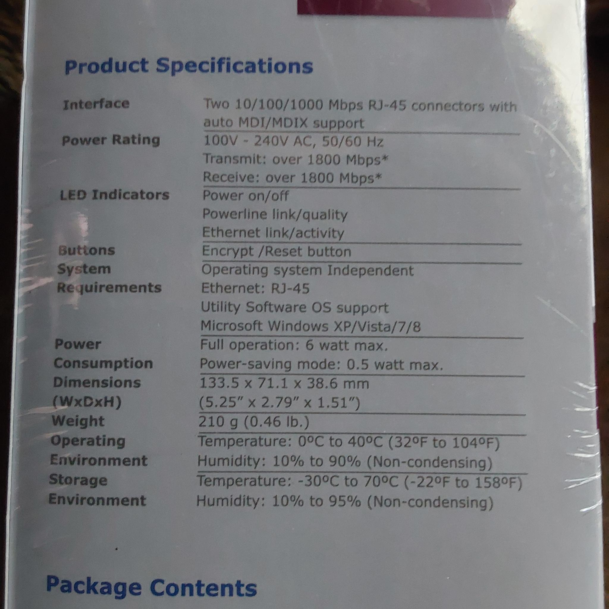 NEW ZyXEL PLA5456 POWERLINE 2-PORT 2000Mbps GIGABIT ETHERNET ADAPTERS