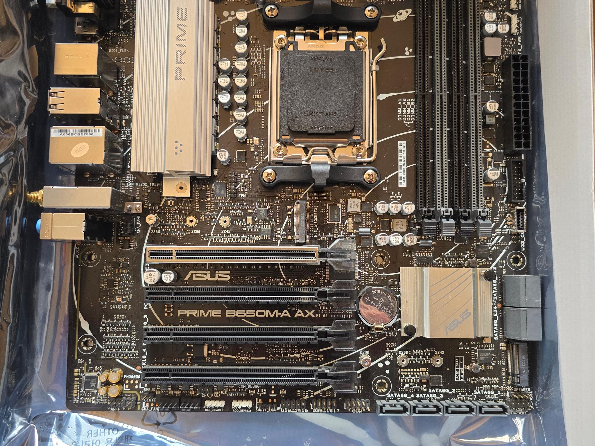 ASUS Prime AM5 Motherboard B650M-A AX
