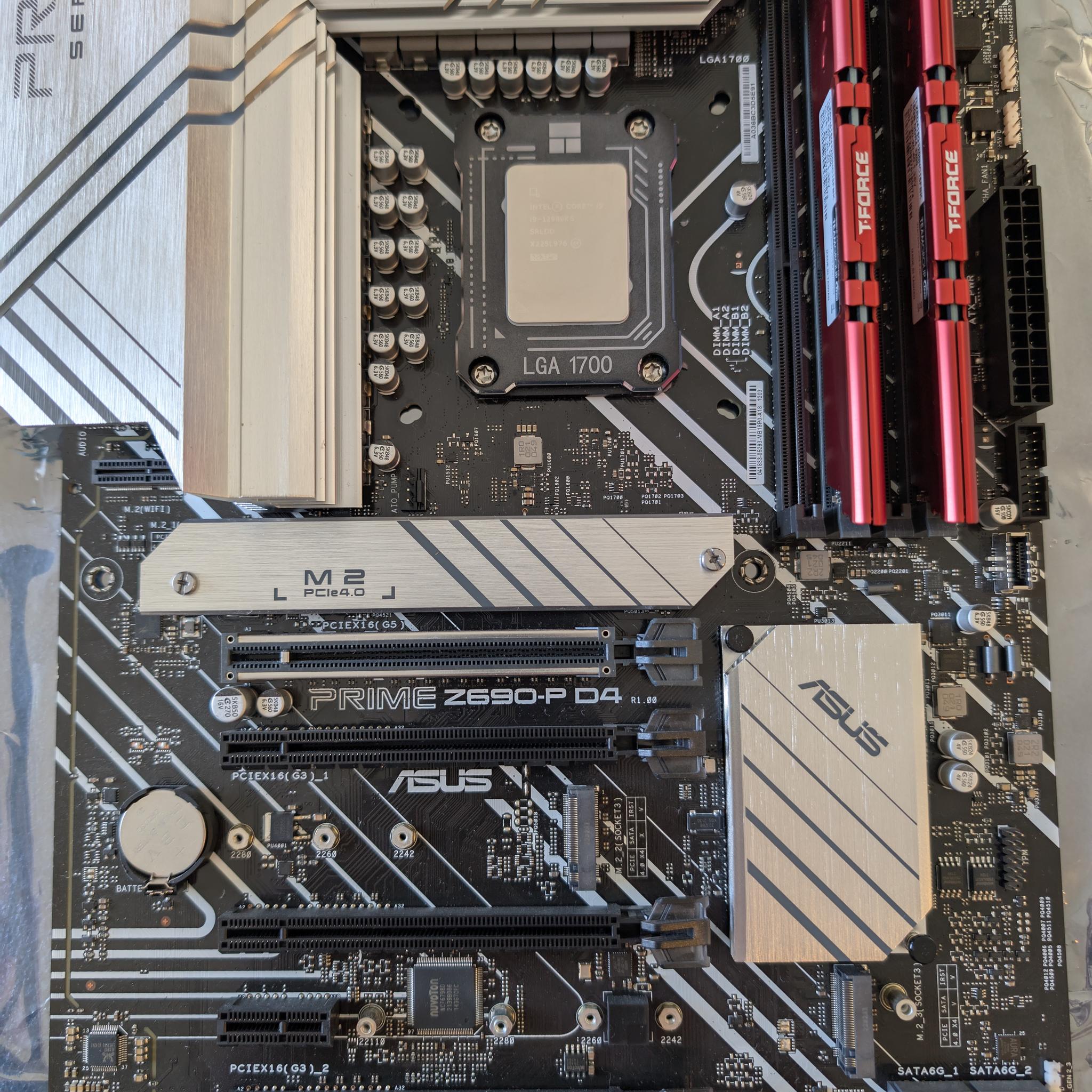 Intel i9-12900KS + ASUS Z690 + 32GB DDR4 + WiFi 6E- Ready to Build Combo - King of Alder Lake