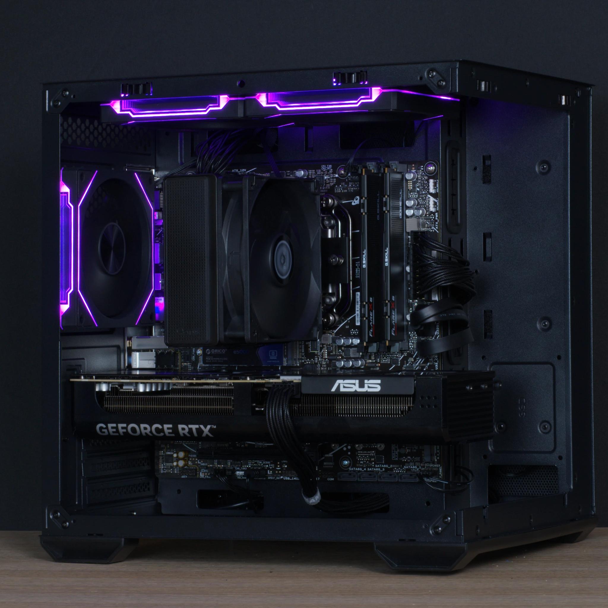 🟪Knight| 1440p Gaming PC: RTX 5070, Ryzen 5 7600X, 32GB DDR5 RAM, 1TB M.2 SSD w/ Wifi