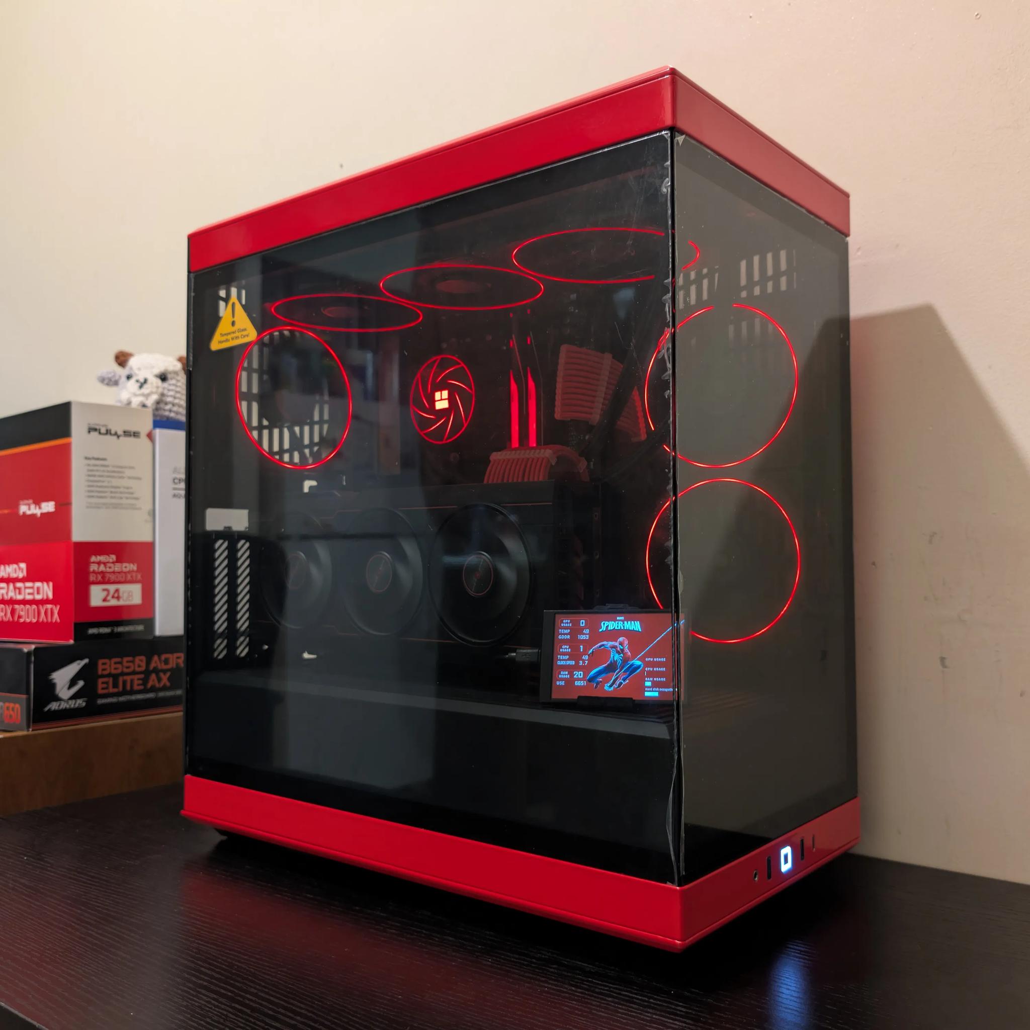🟥⬛ 4K Gaming Beast | RX 7900XTX | Ryzen 7 7800X3D | 2TB SSD | 32GB RAM | WiFi 6 & Bluetooth ⬛🟥