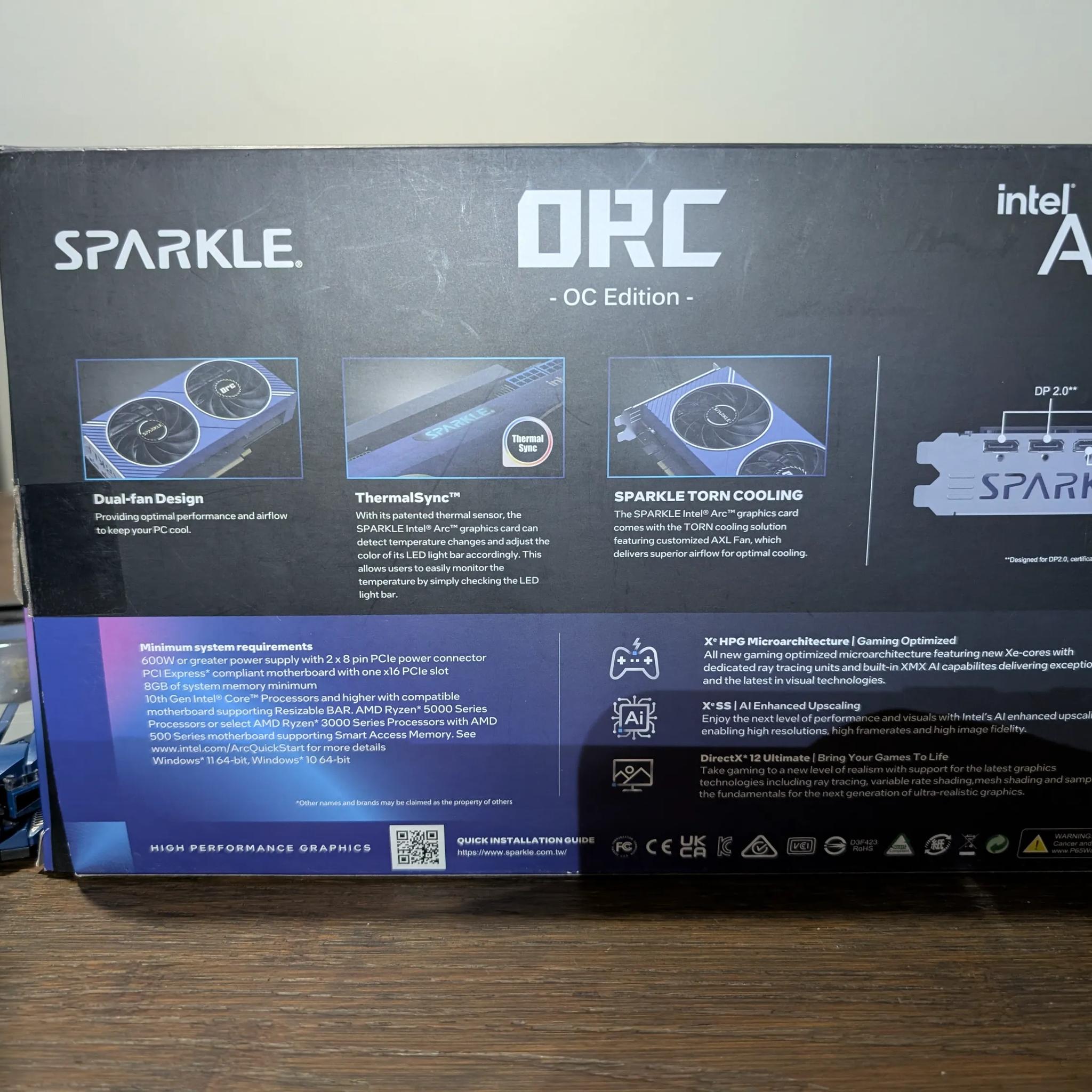Sparkle Intel Arc A580 ORC OC Edition