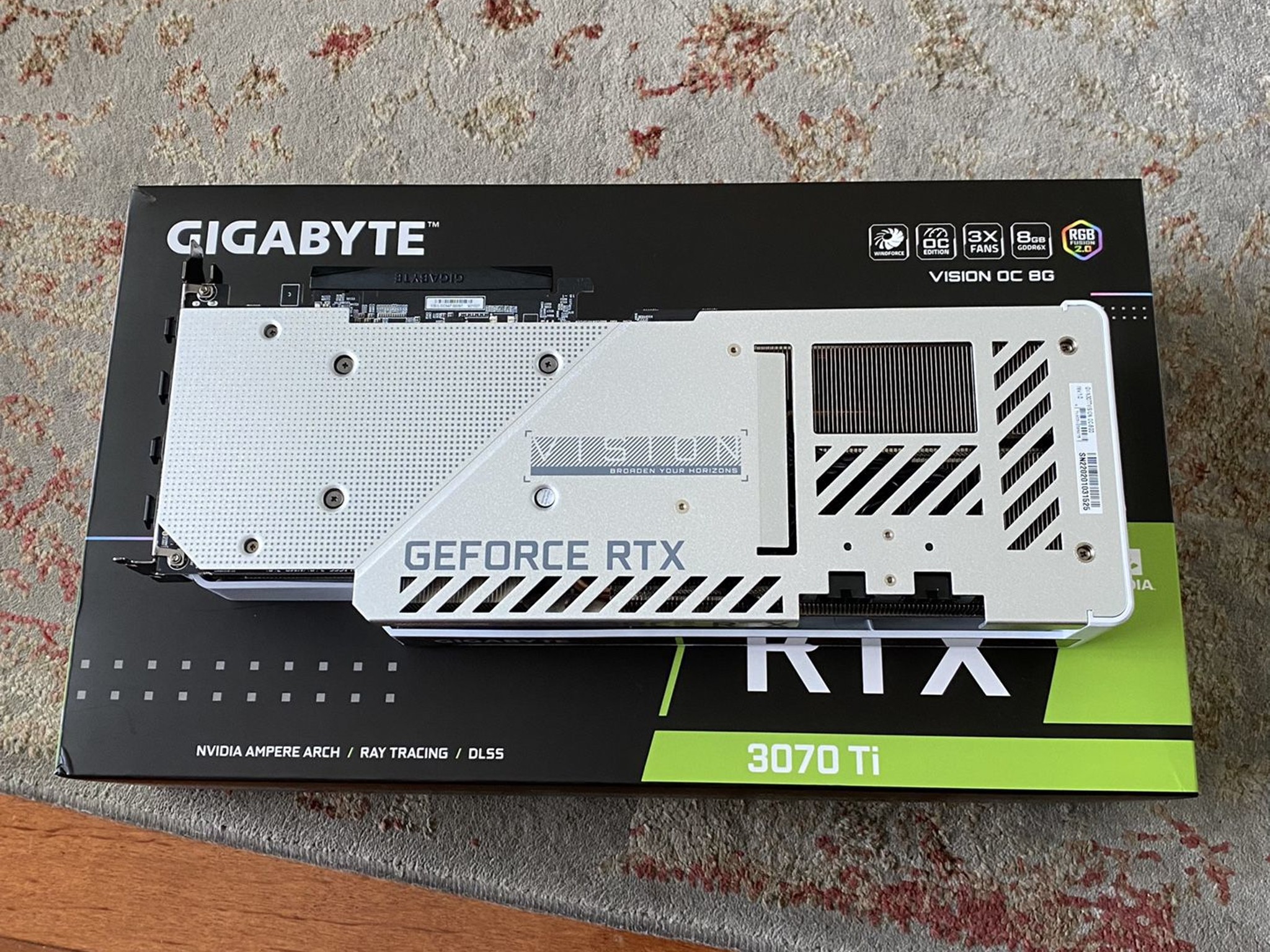 Nvidia Gigabyte GeForce RTX 3070 Ti Vision 8G OC