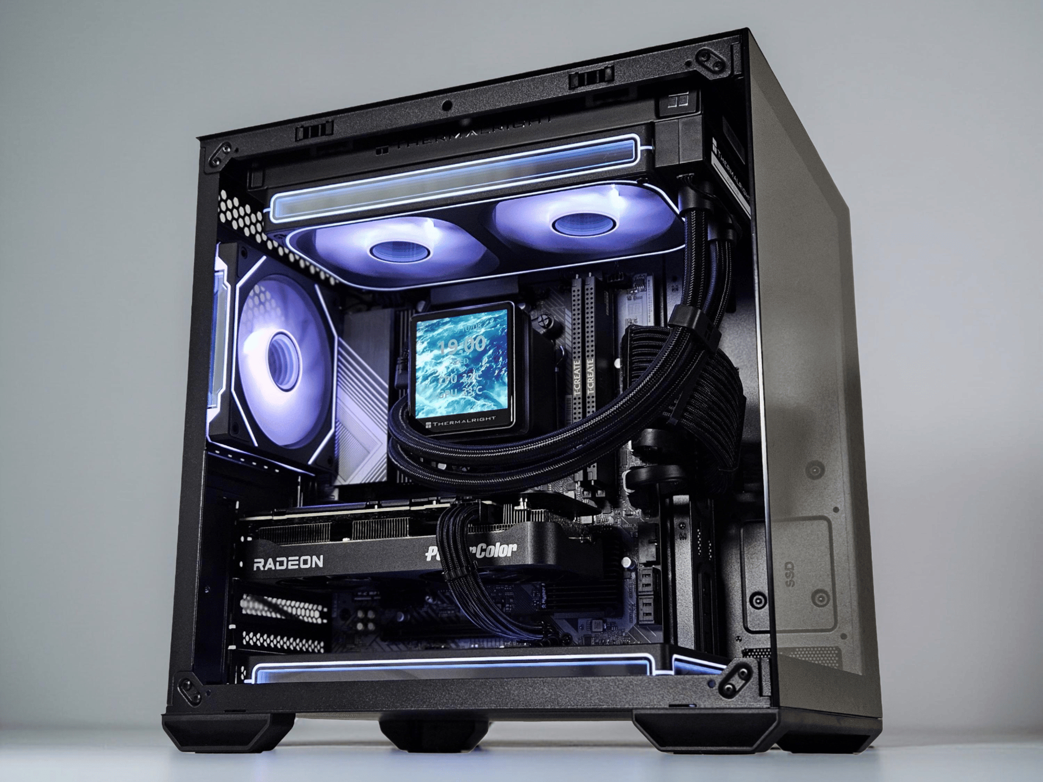 🎁{Holiday Sale}🎄Liquid Cooled Gaming PC☄️AMD RX 9060 XT 16GB🌌AMD Ryzen 5 7500F🌌16GB DDR5🌌1TB NVME