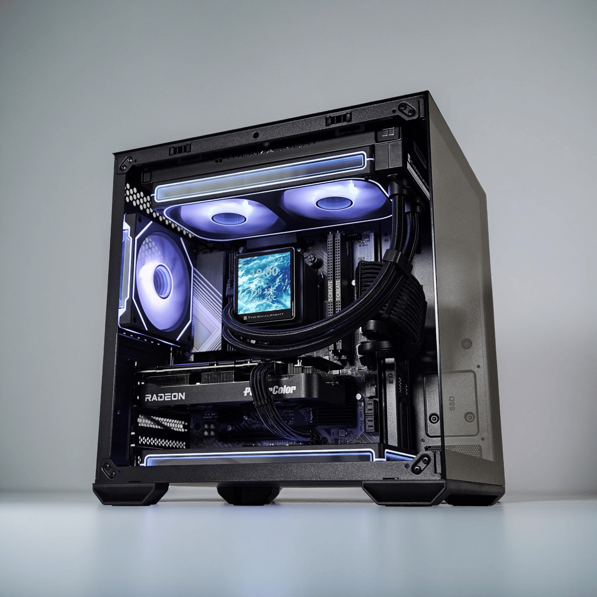 🎁{Holiday Sale}🎄Liquid Cooled Gaming PC☄️AMD RX 9060 XT 16GB🌌AMD Ryzen 5 7500F🌌16GB DDR5🌌1TB NVME