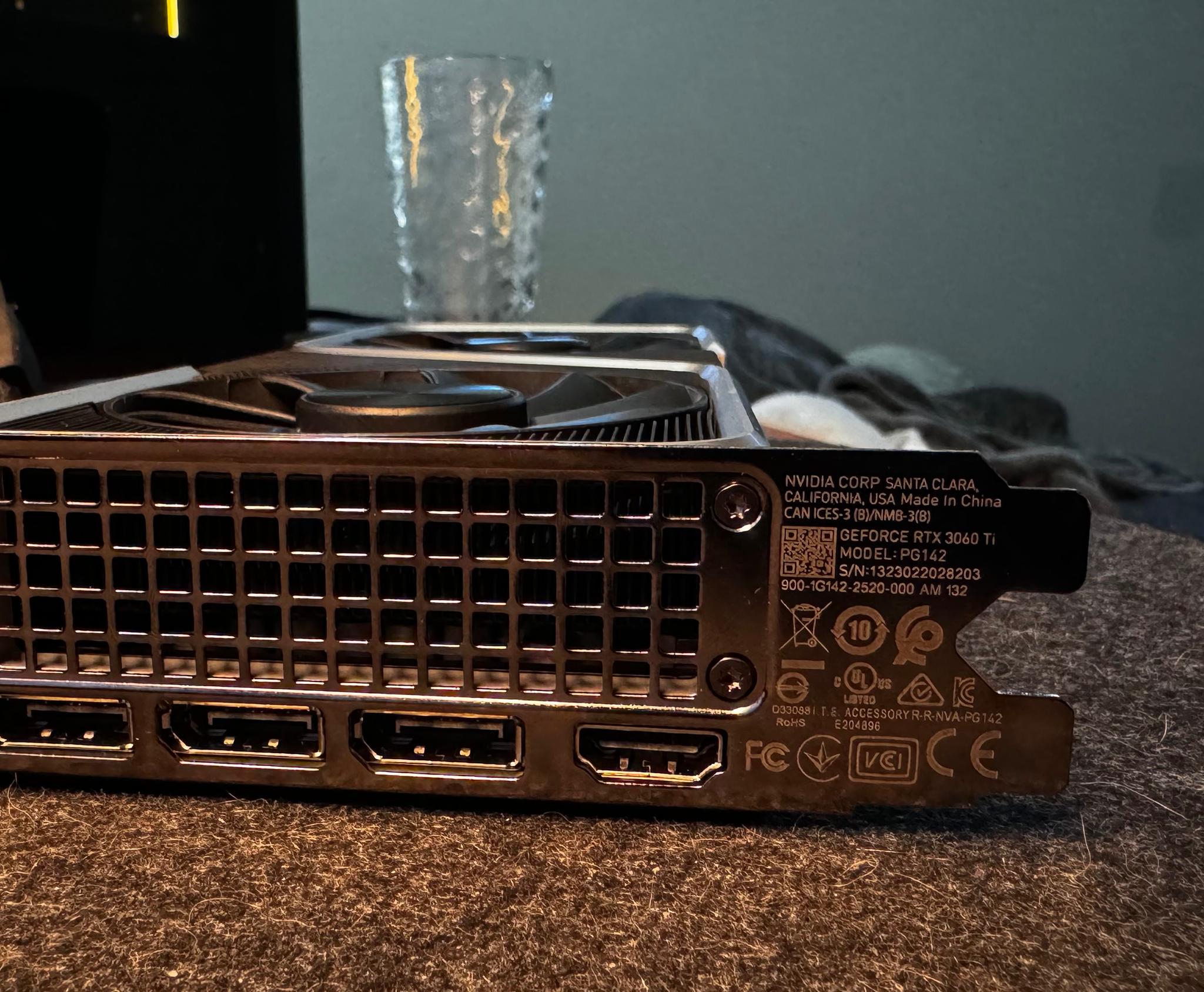 NVIDIA GeForce RTX 3060 Ti Founders Edition 8GB GDDR6 Graphics Card