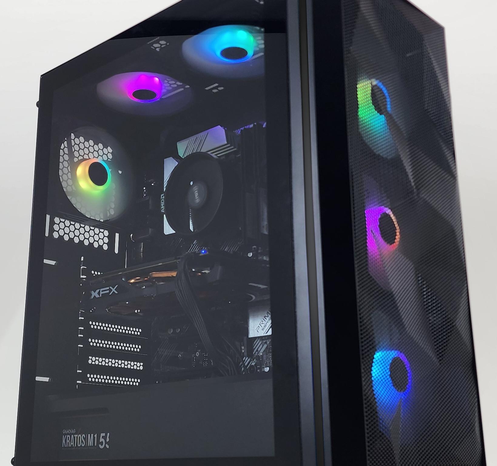 Gaming PC Ryzen 7 3700X 16GB RAM 512GB SSD RX 580 8GB Windows 11 Computer