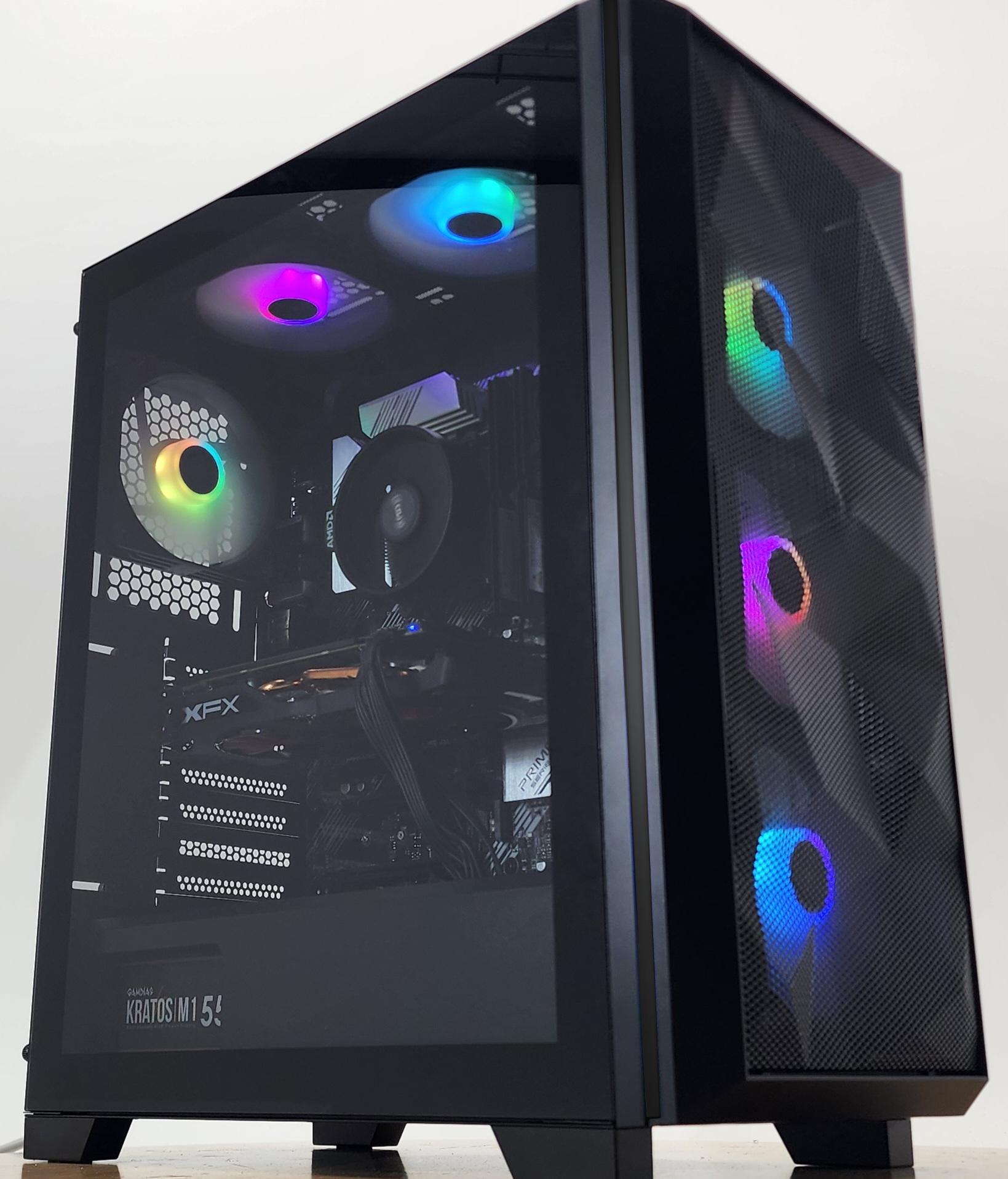 Gaming PC Ryzen 7 3700X 16GB RAM 512GB SSD RX 580 8GB Windows 11 Computer