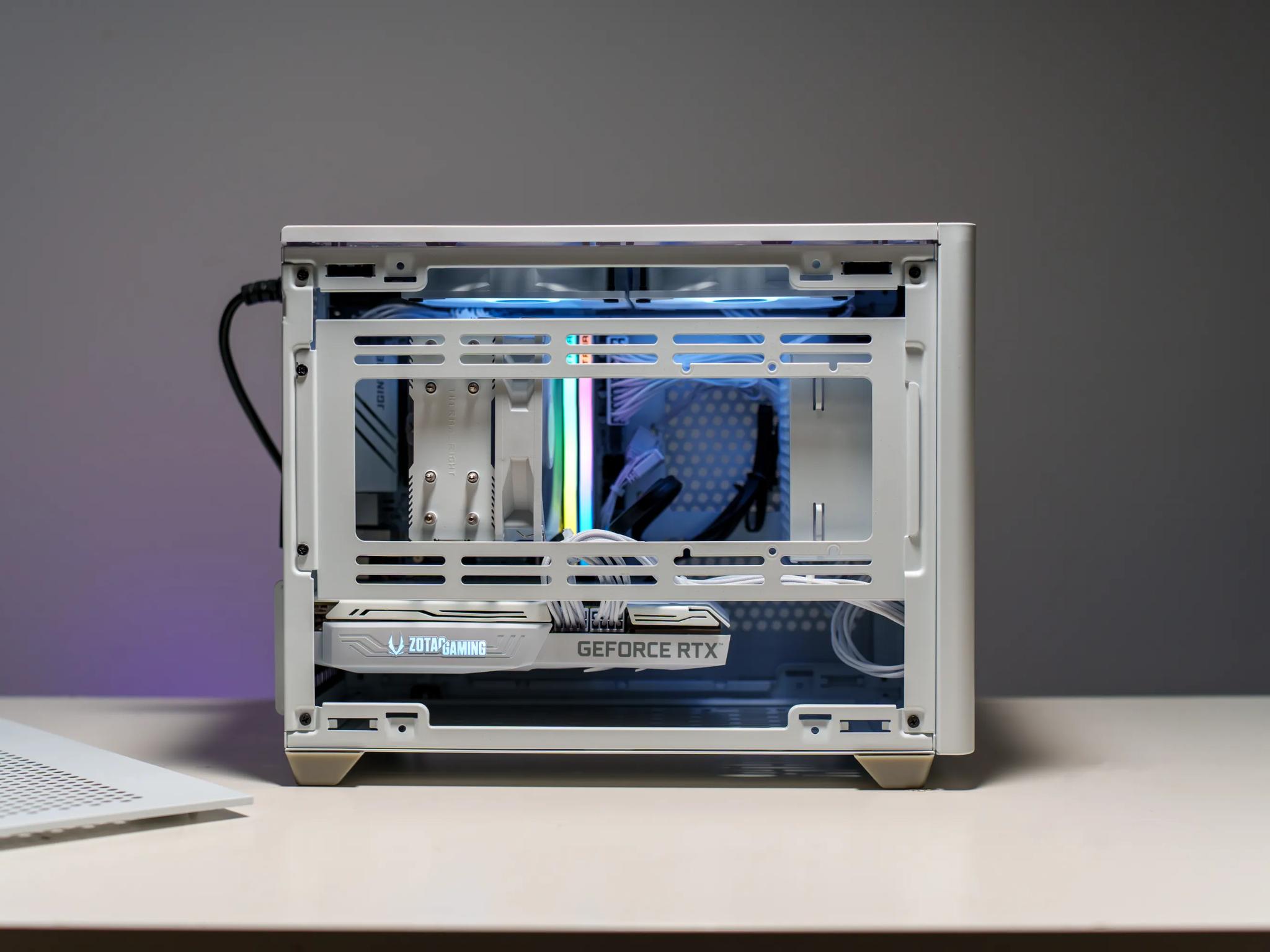 All White Mini-ITX Gaming PC | AMD Ryzen 7 5700x | RTX 3070 | 16GB DDR4 | 1TB M.2 | ARGB