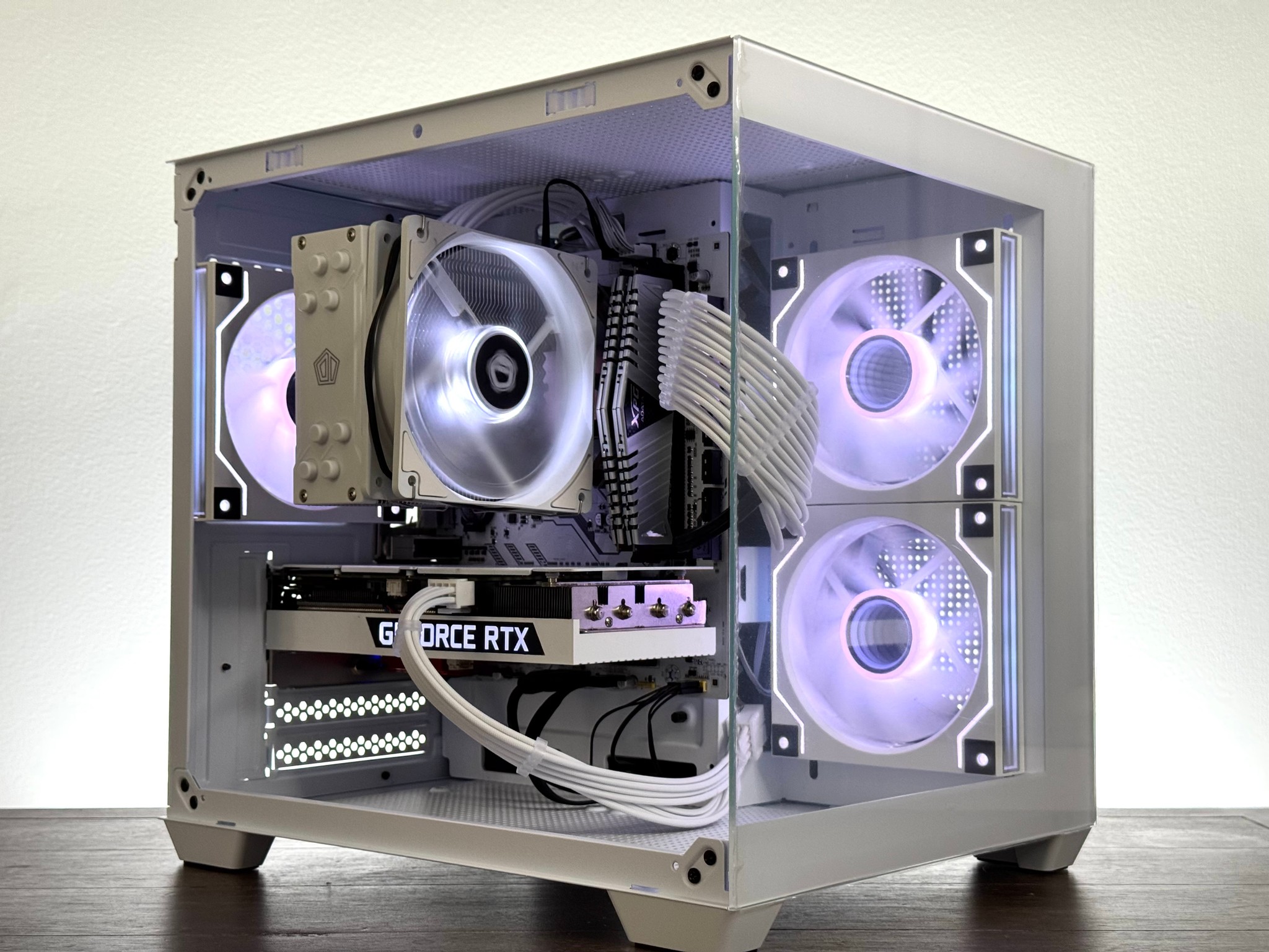 🧊 White RTX 3060 Ti Gaming PC | Ryzen 5 3600 | 16GB RAM | WiFi | RGB