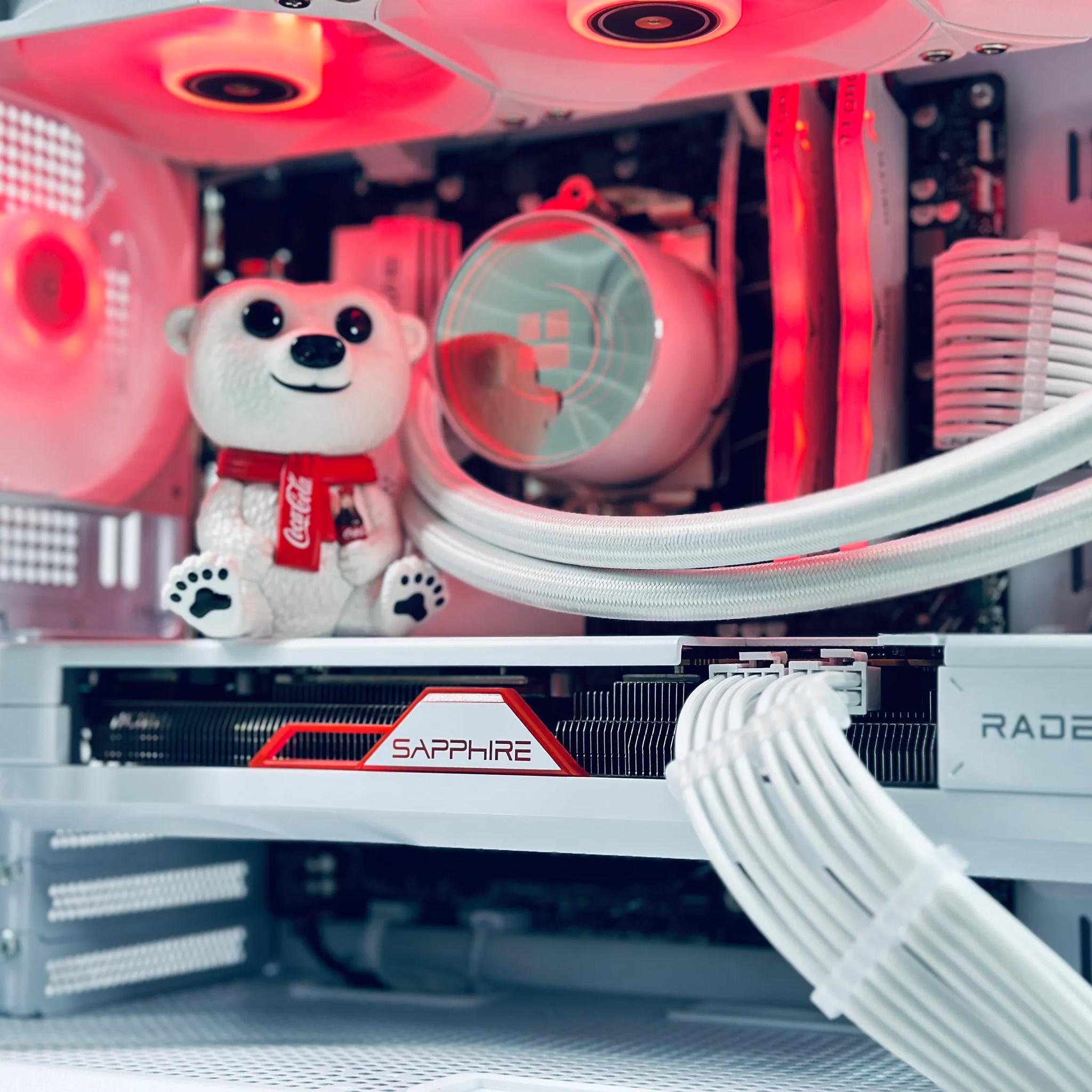 ✨🎁🎄🐻‍❄️ 🧊 Polar Bear  Gaming PC❄️AMD RX 7800 XT 16GB❄️AMD Ryzen 7 7700