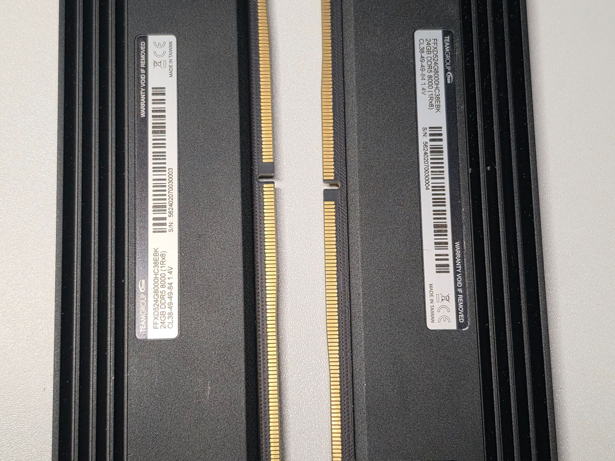 TEAMGROUP T-FORCE Xtreem 48GB (2x24GB) DDR5-8000 CL38 288-Pin DIMM