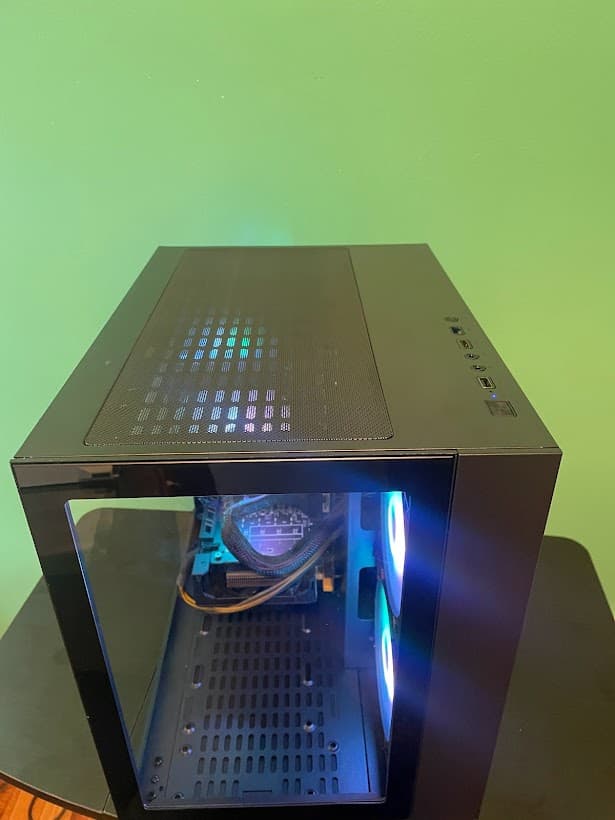 GLASSY Black Gaming PC| Intel i5 / Amd RX470 / 8GB / 500GB SSD Win 10 Pro WiFi