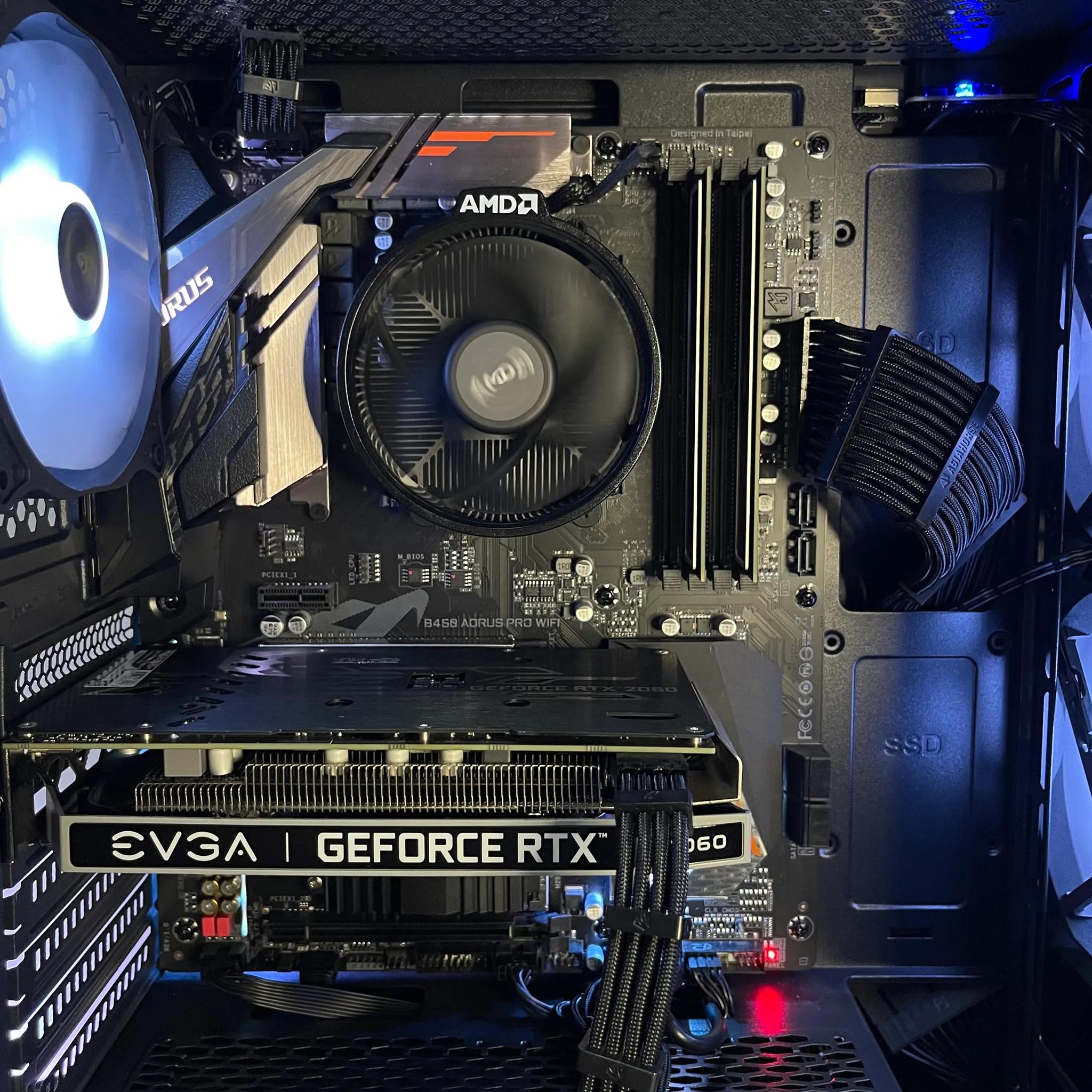 ⚡RTX Gaming PC (Ryzen 5 4500 | RTX 2060 | 32GB RAM | 1TB NVME SSD ⚡