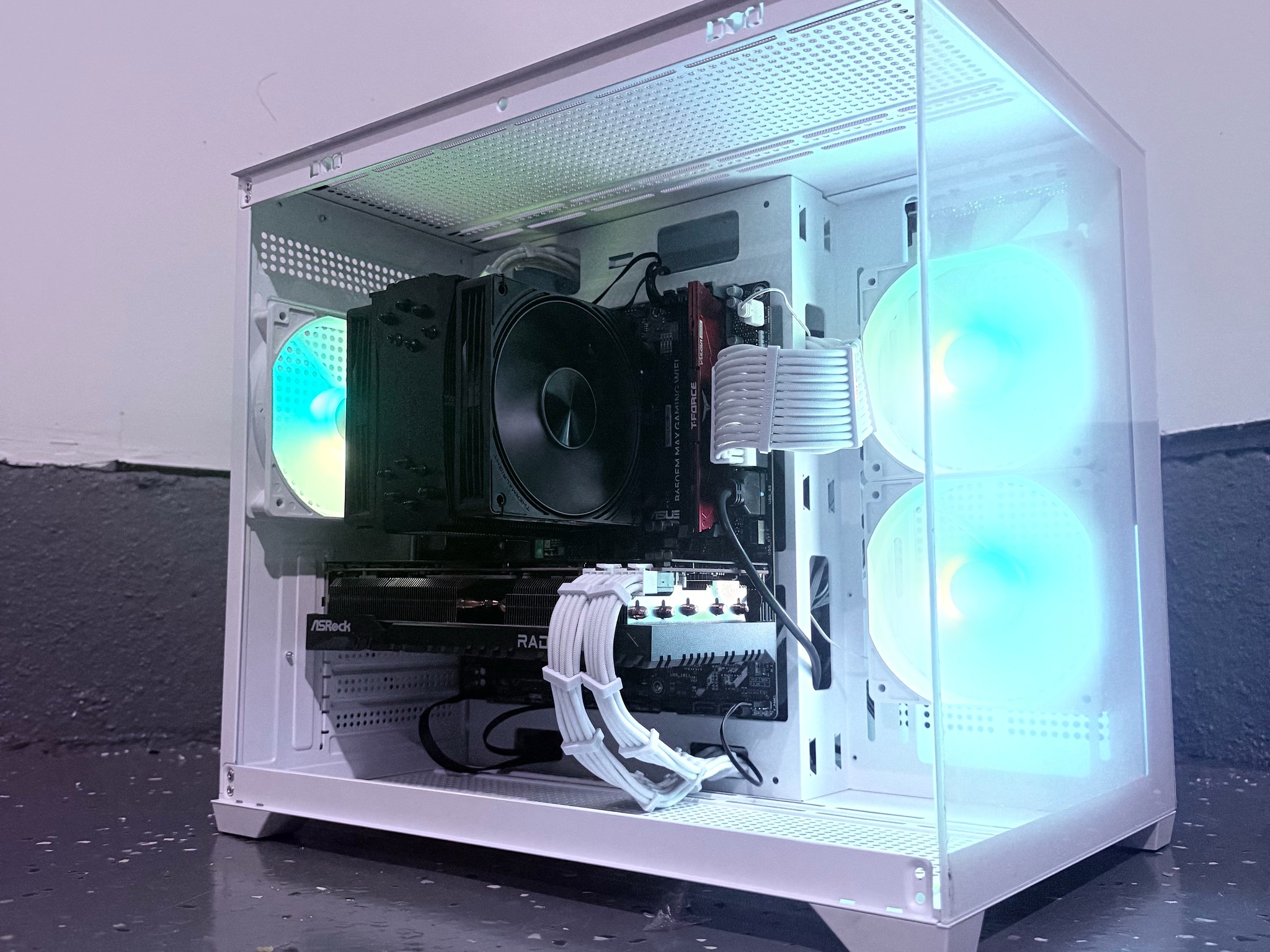 🌈"Glacial Shadow"⚪️ | 1440p Gaming | RX 7700 16GB | Ryzen 7 8700F | 16GB DDR5 | 1TB SSD | Free Ship