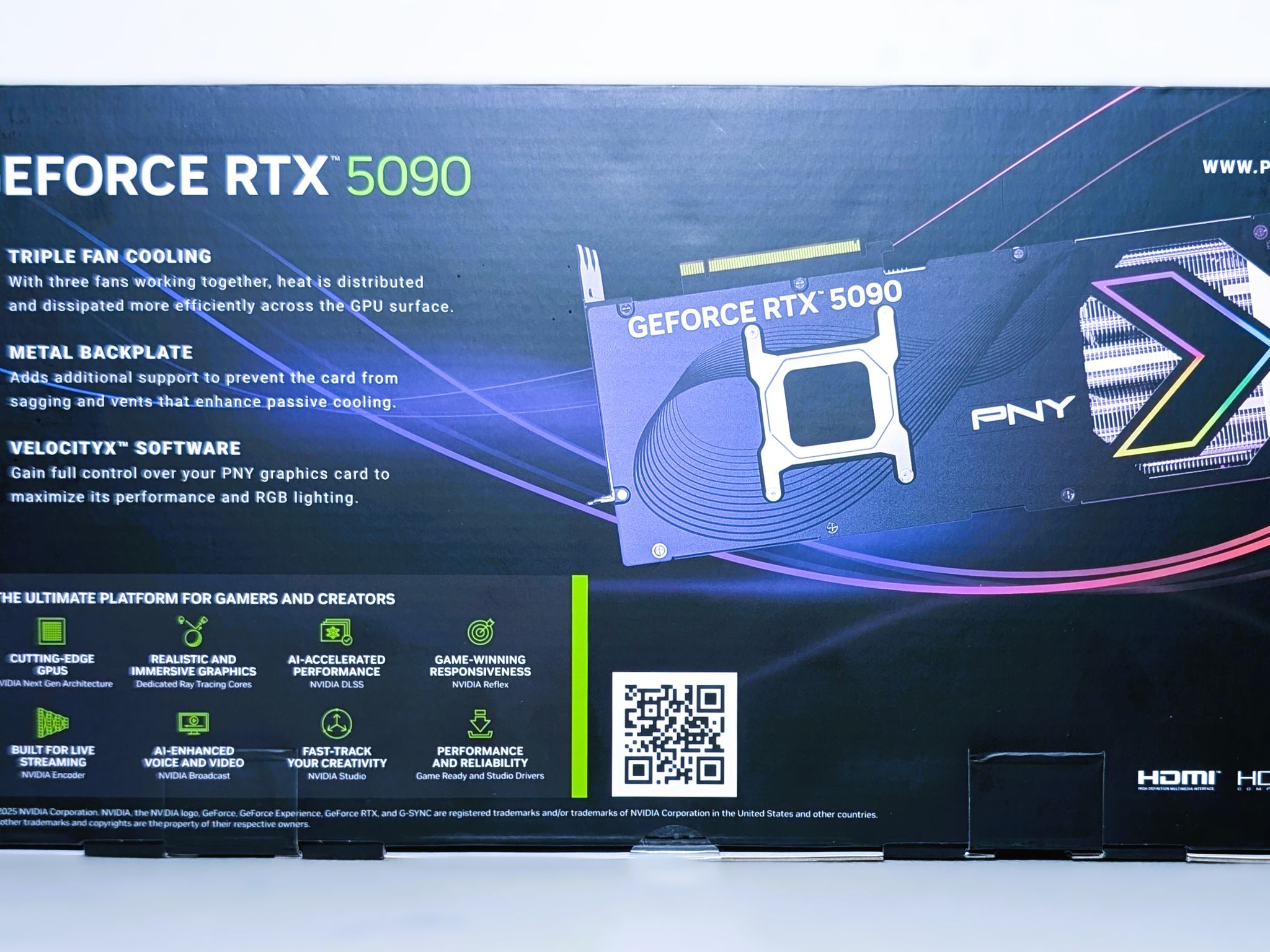 Pny Nvidia GeForce rtx 5090 Argb Epic-X oc Triple Fan 32gb gddr7
