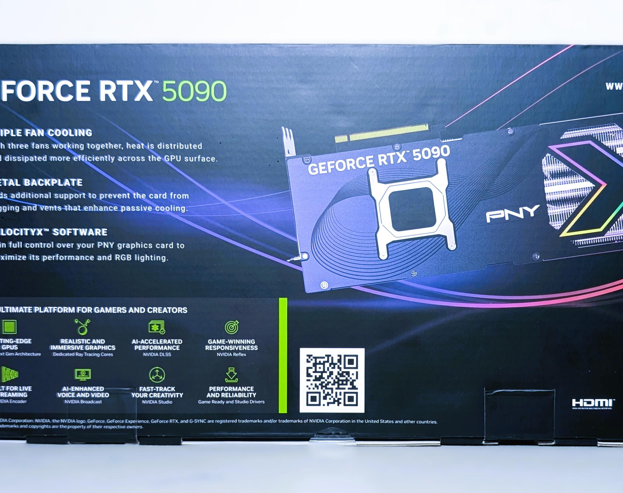 Pny Nvidia GeForce rtx 5090 Argb Epic-X oc Triple Fan 32gb gddr7