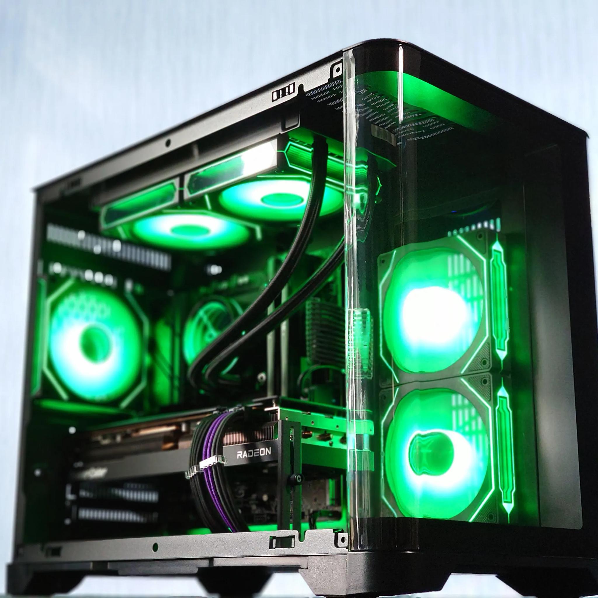🍇🫐 Liquid Cooled Gaming PC◼️AMD RX 7800 XT 16GB◼️AMD Ryzen 9 5900X◼️32GB DDR4 RAM◼️1TB NVME
