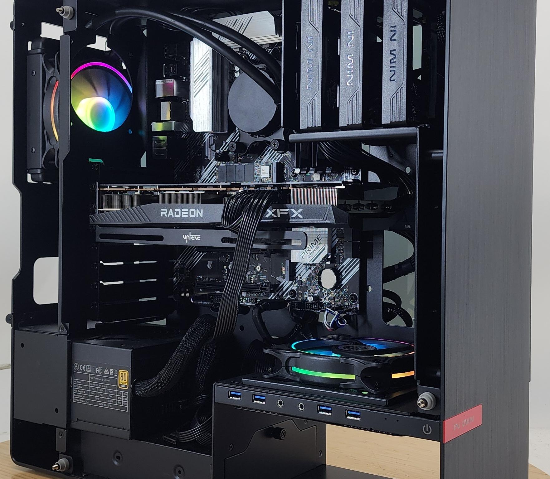 Gaming PC Ryzen 7 5700X 16GB RAM 500GB SSD RX 6700 10GB Windows 11 Computer