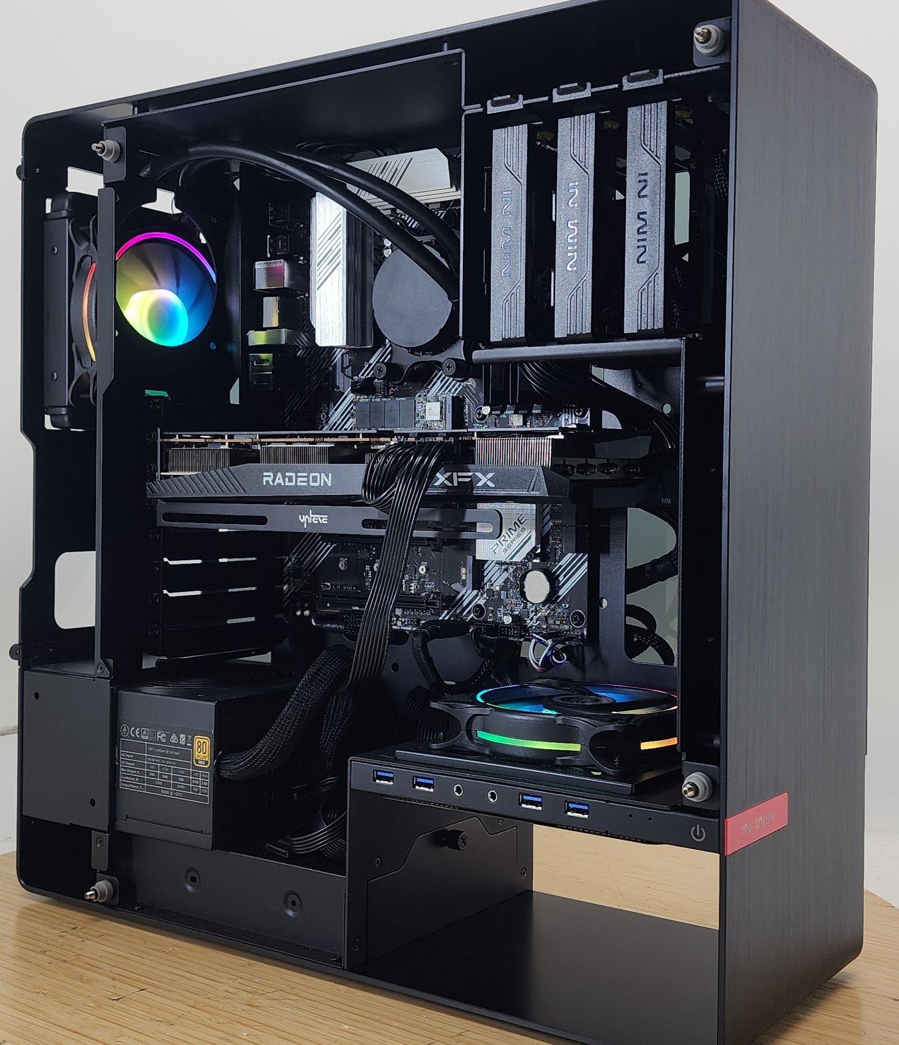 Gaming PC Ryzen 7 5700X 16GB RAM 500GB SSD RX 6700 10GB Windows 11 Computer