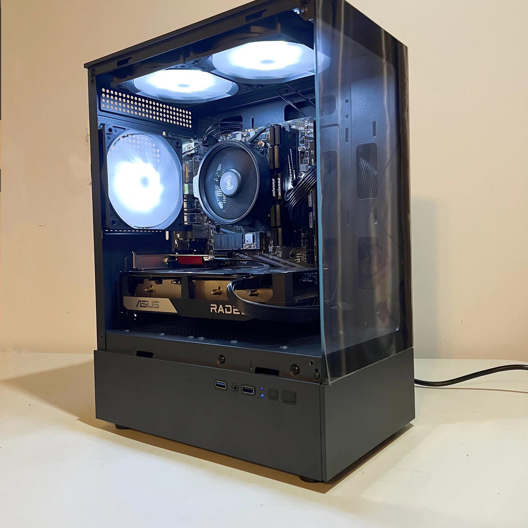 🔥SALE🔥R5-5600|RX 6600|1TB M.2|16GB RAM-DeepHuo Brand NEW Pre-Built PC