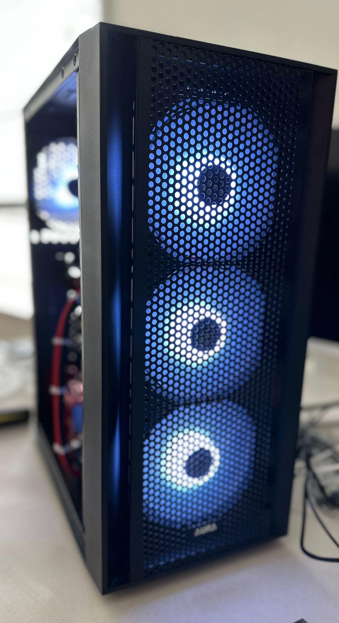 Intel i7-4770/GTX 1060, 16GB RAM, 500GB SSD, Red/Black RGB Budget Gaming PC
