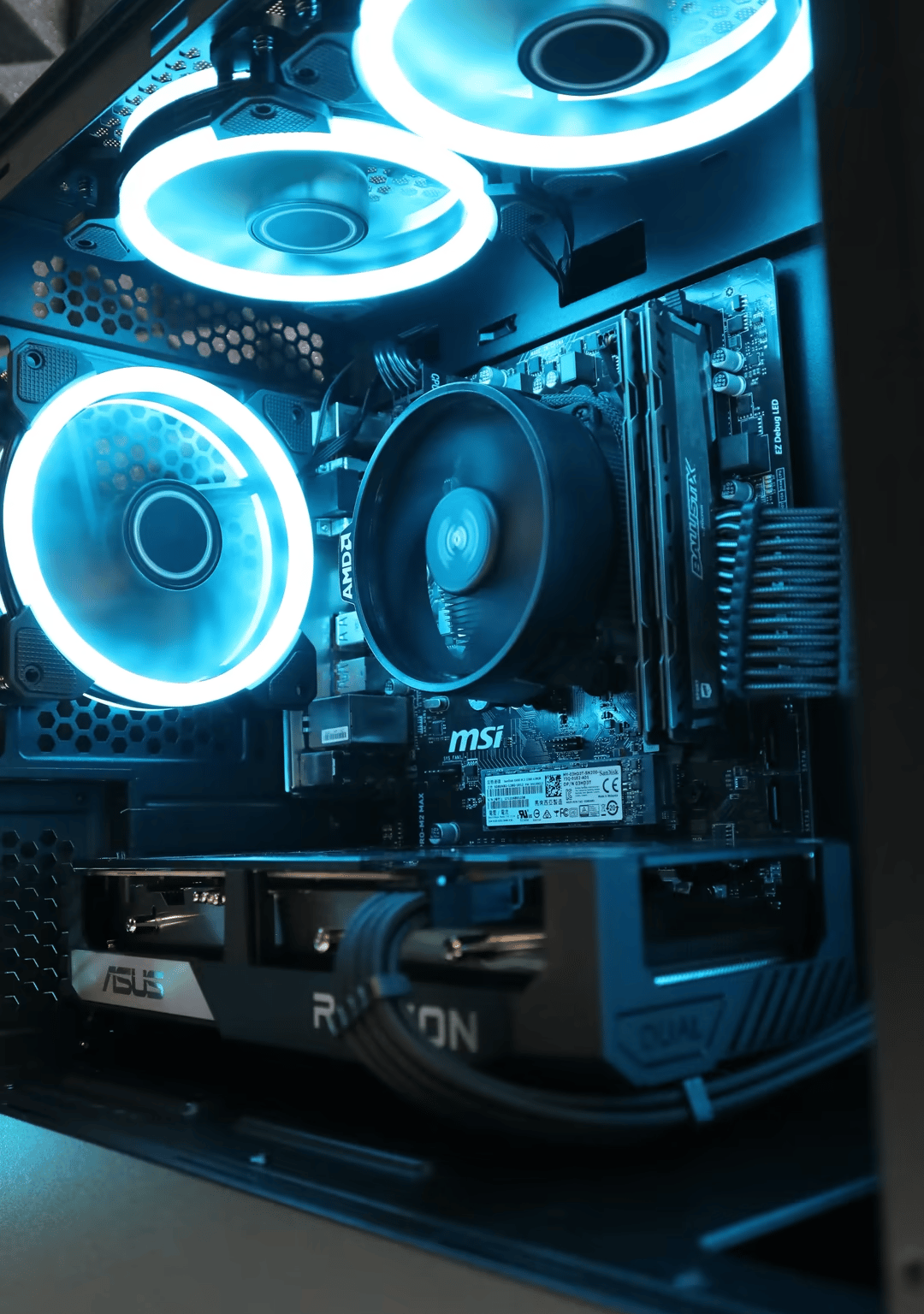 Prithee | Ryzen 7 1700/RX 6600 Gaming PC FREE SHIPPING