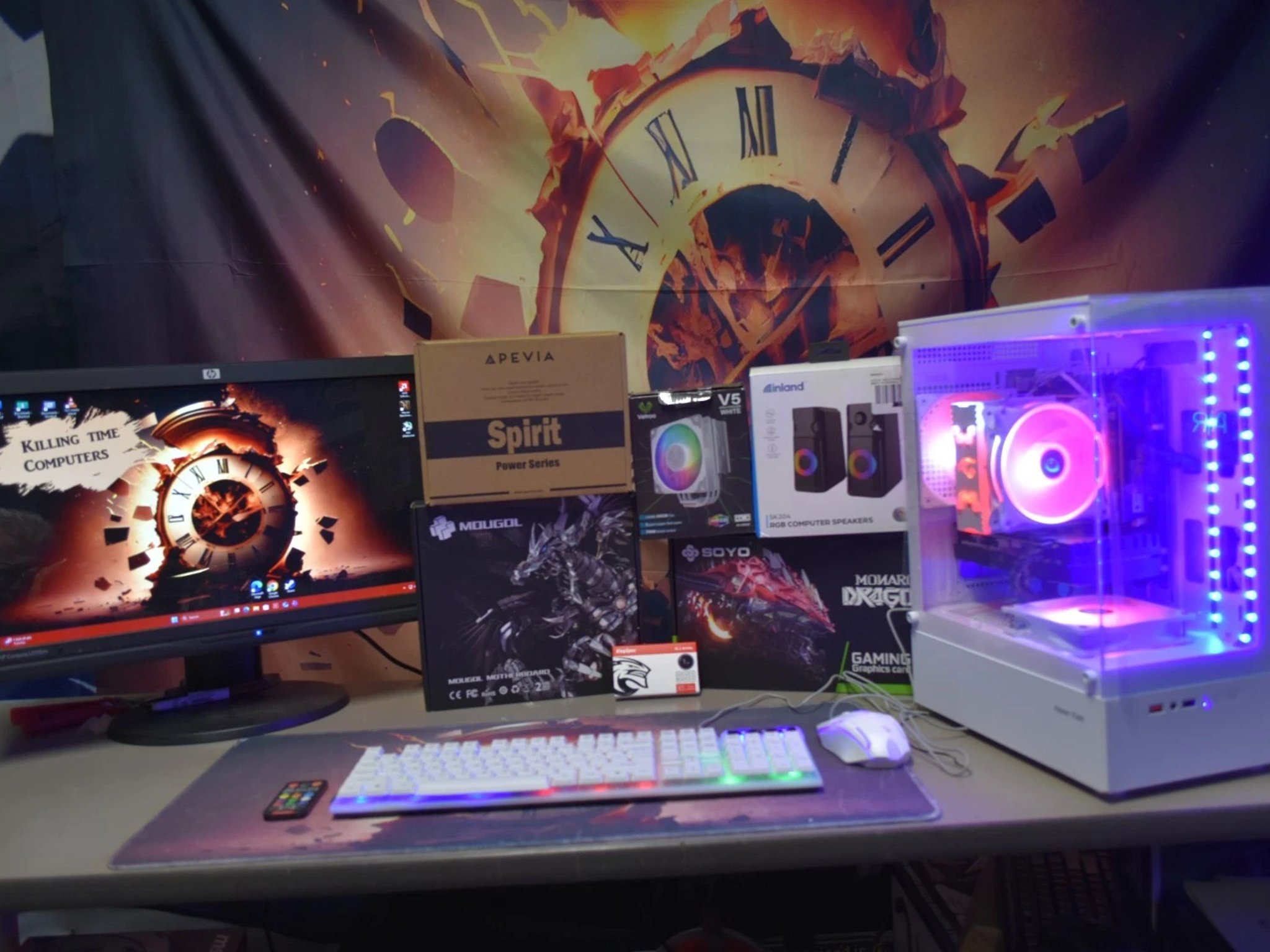 Gaming PC Intel Xeon  2680 v4 14 Cores 28 threads 16 GB RAM GPU RX5500 8GB 1 TB NVME