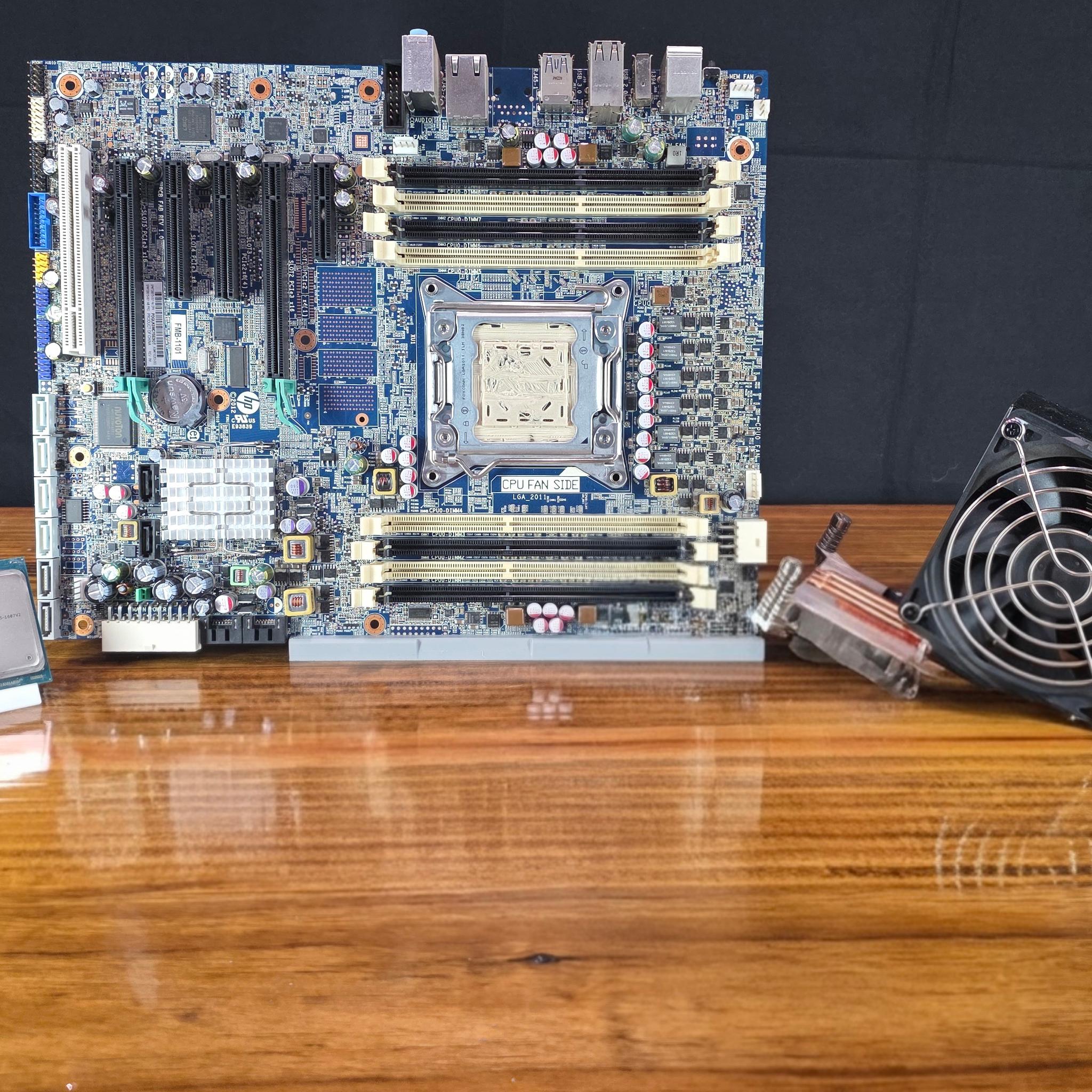 HP Z420 Workstation Bundle – Motherboard, Xeon CPU, RAM, Cooler & PSU – Tested Working