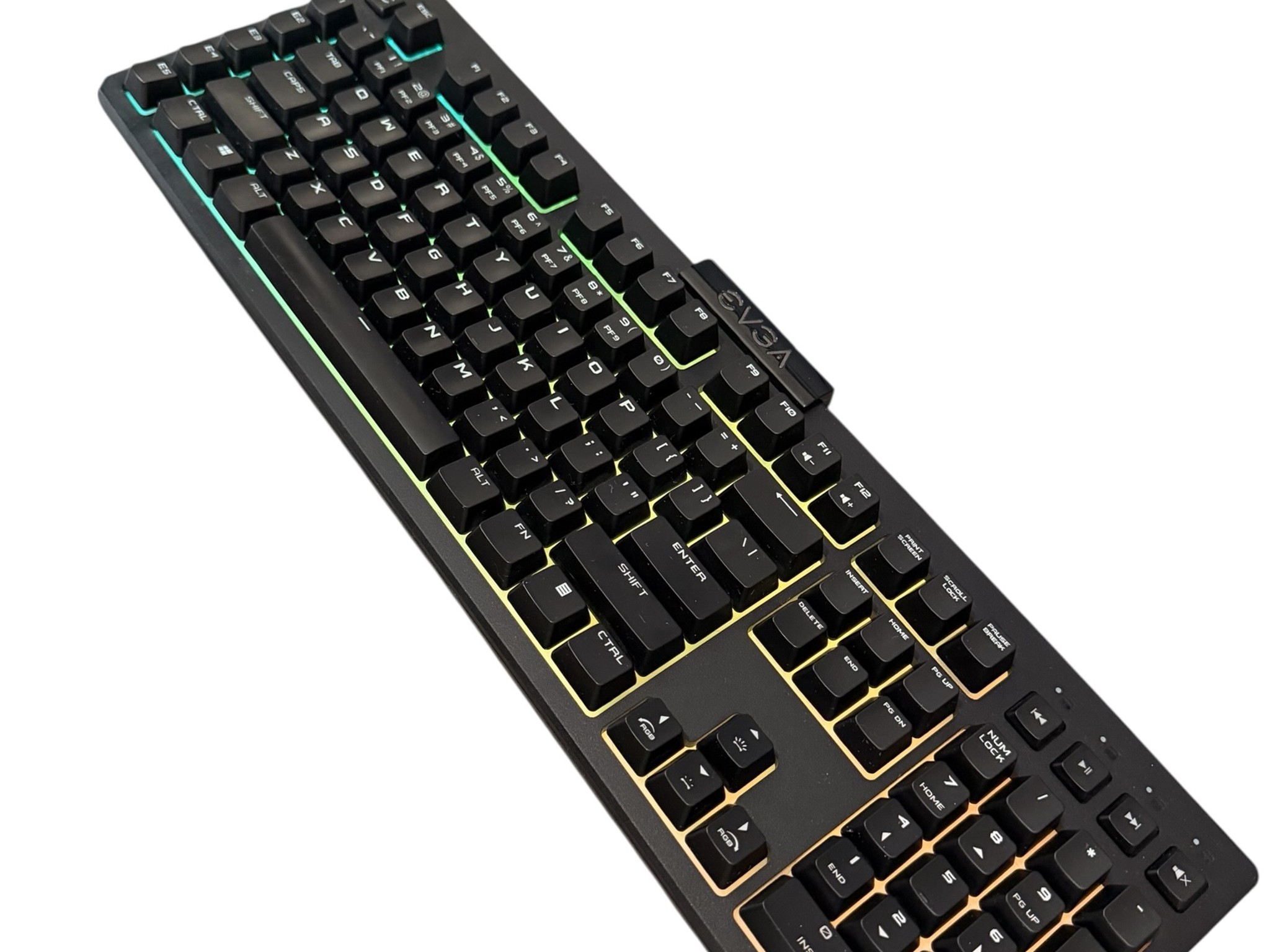 EVGA Z12 Gaming RGB Wired Mechanical Keyboard with Leather Wrist Pad