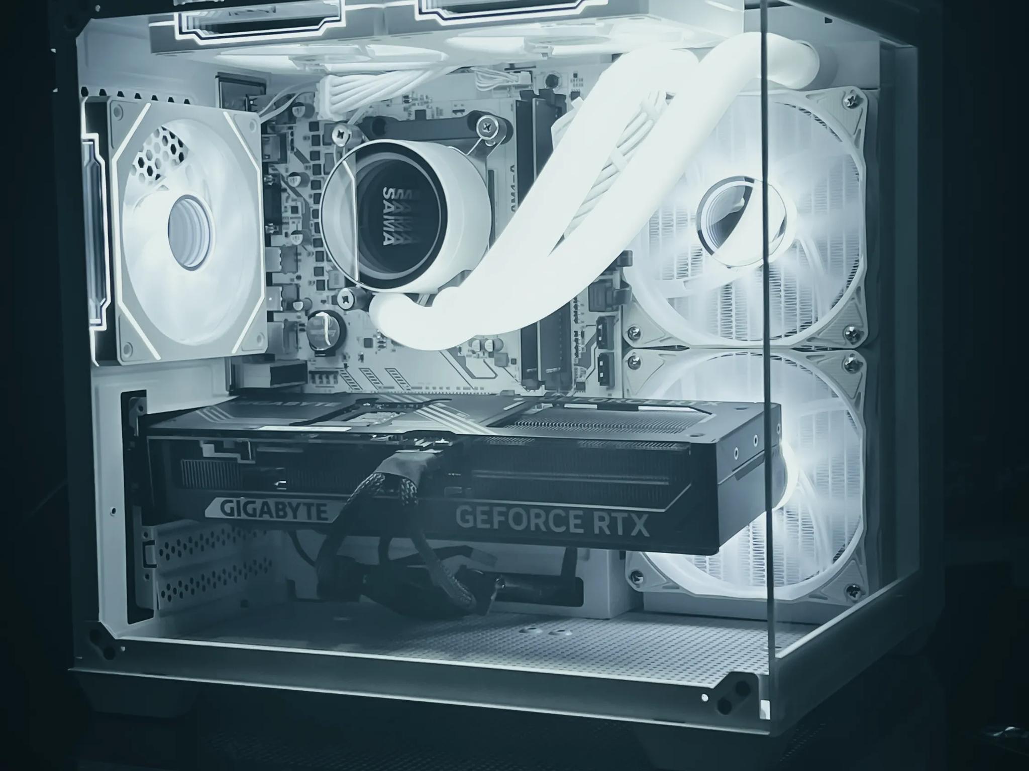 RTX 5070 Gaming PC Computer White RGB