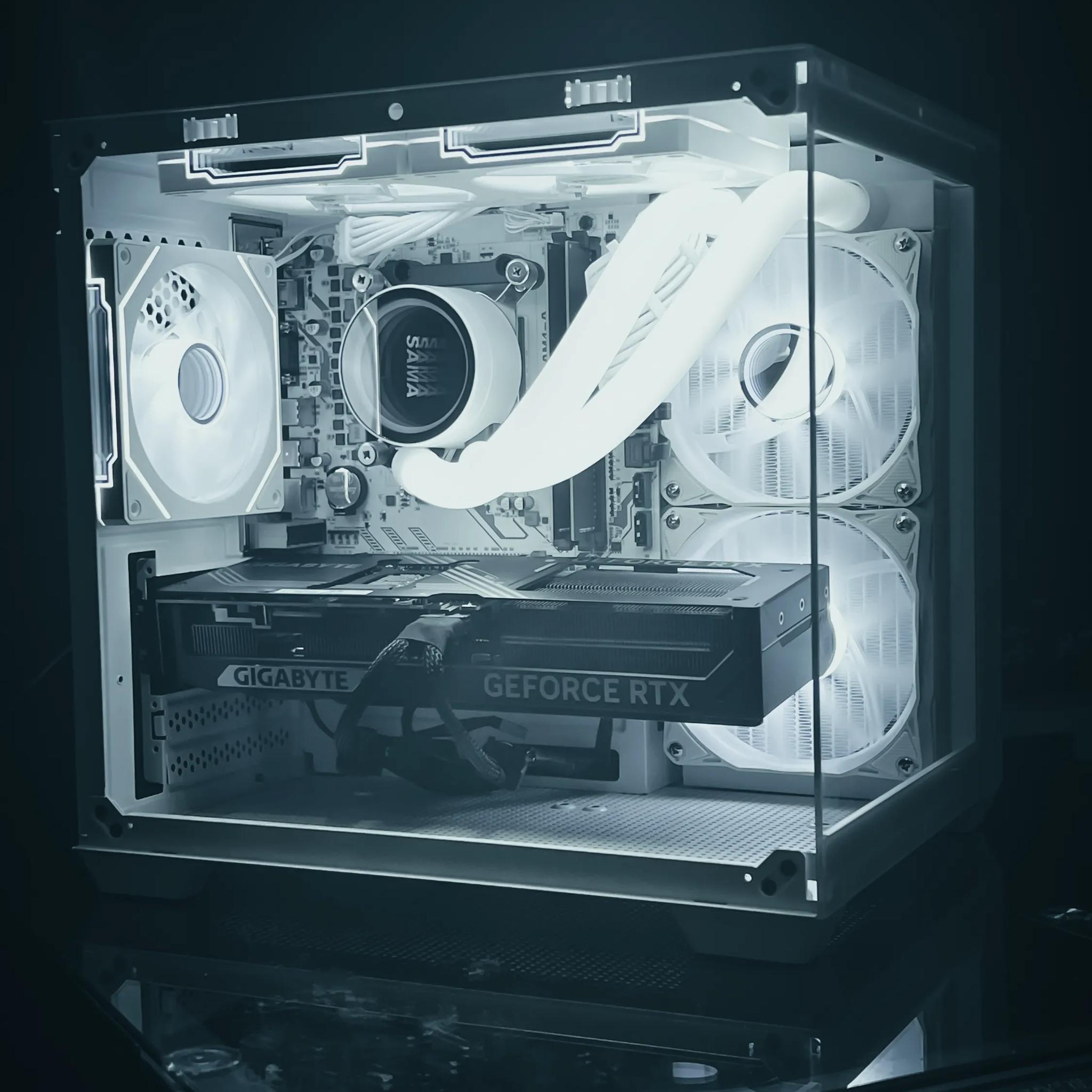 RTX 5070 Gaming PC Computer White RGB