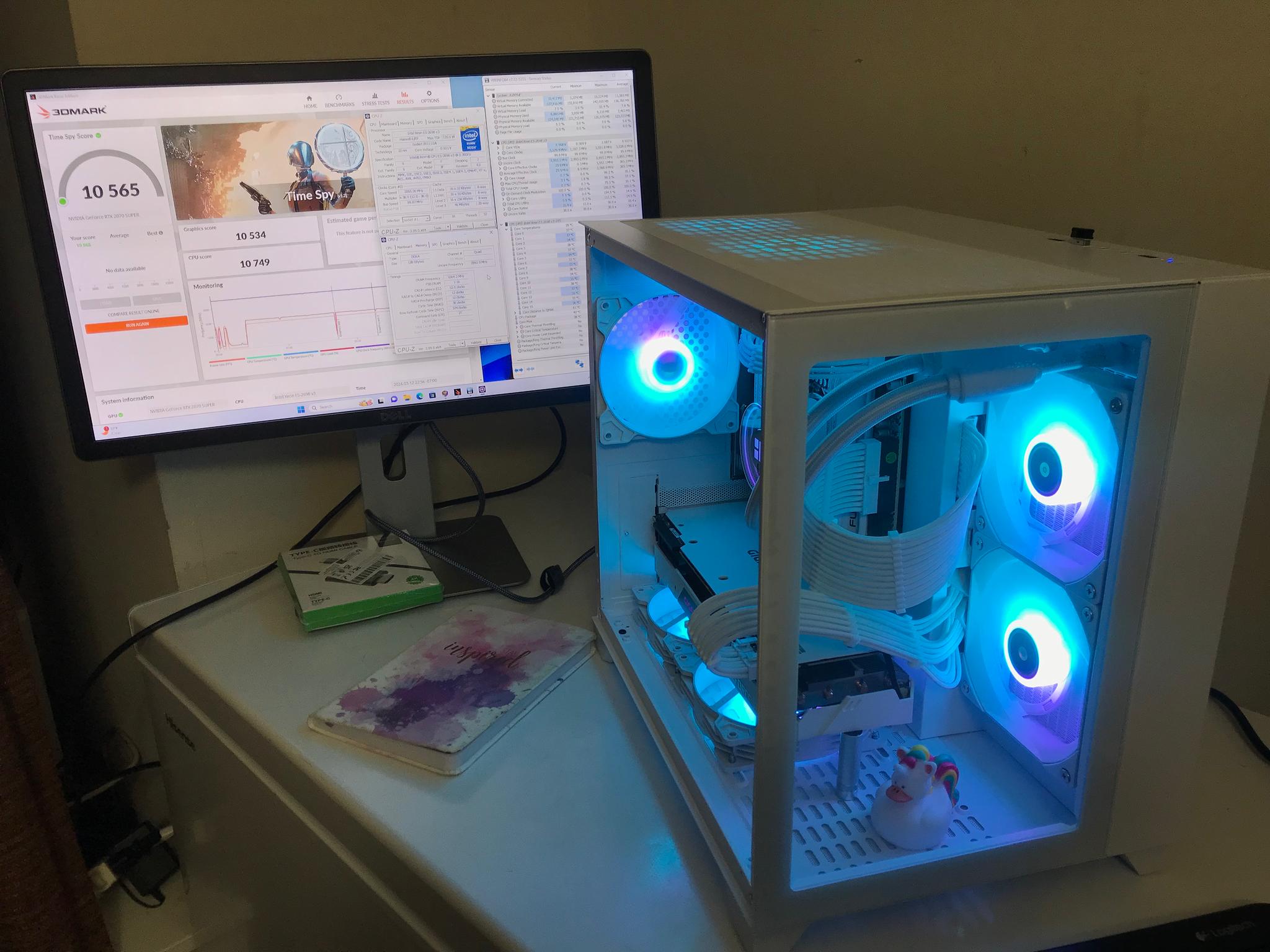 i9xeon 16c/32t 128GB RTX 2070 Super 8GB 1TB NVMe RGB Streaming/Gaming/ContentCreator PC Computer