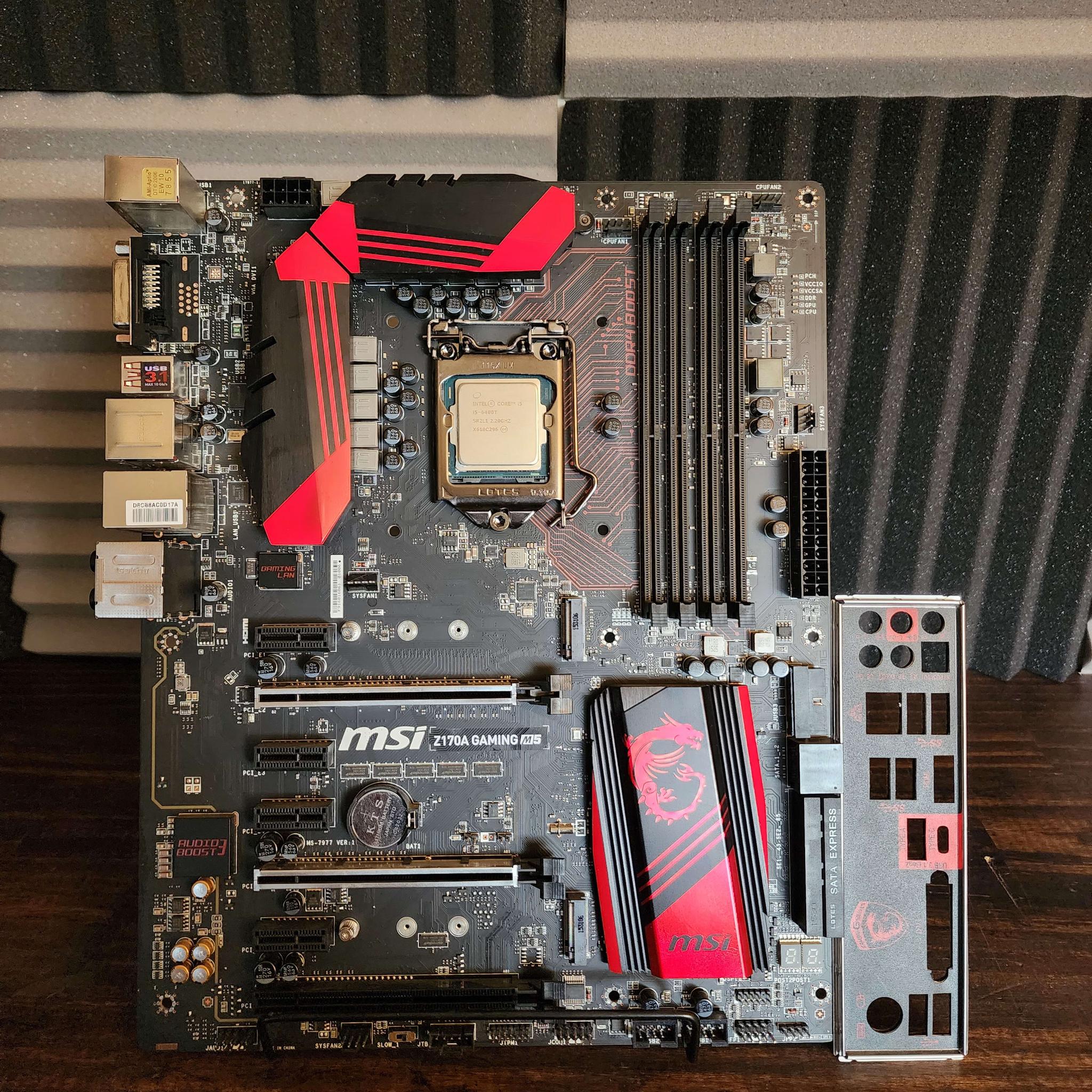 MSI Z170A Gaming M5 // Intel Core i5 6400T