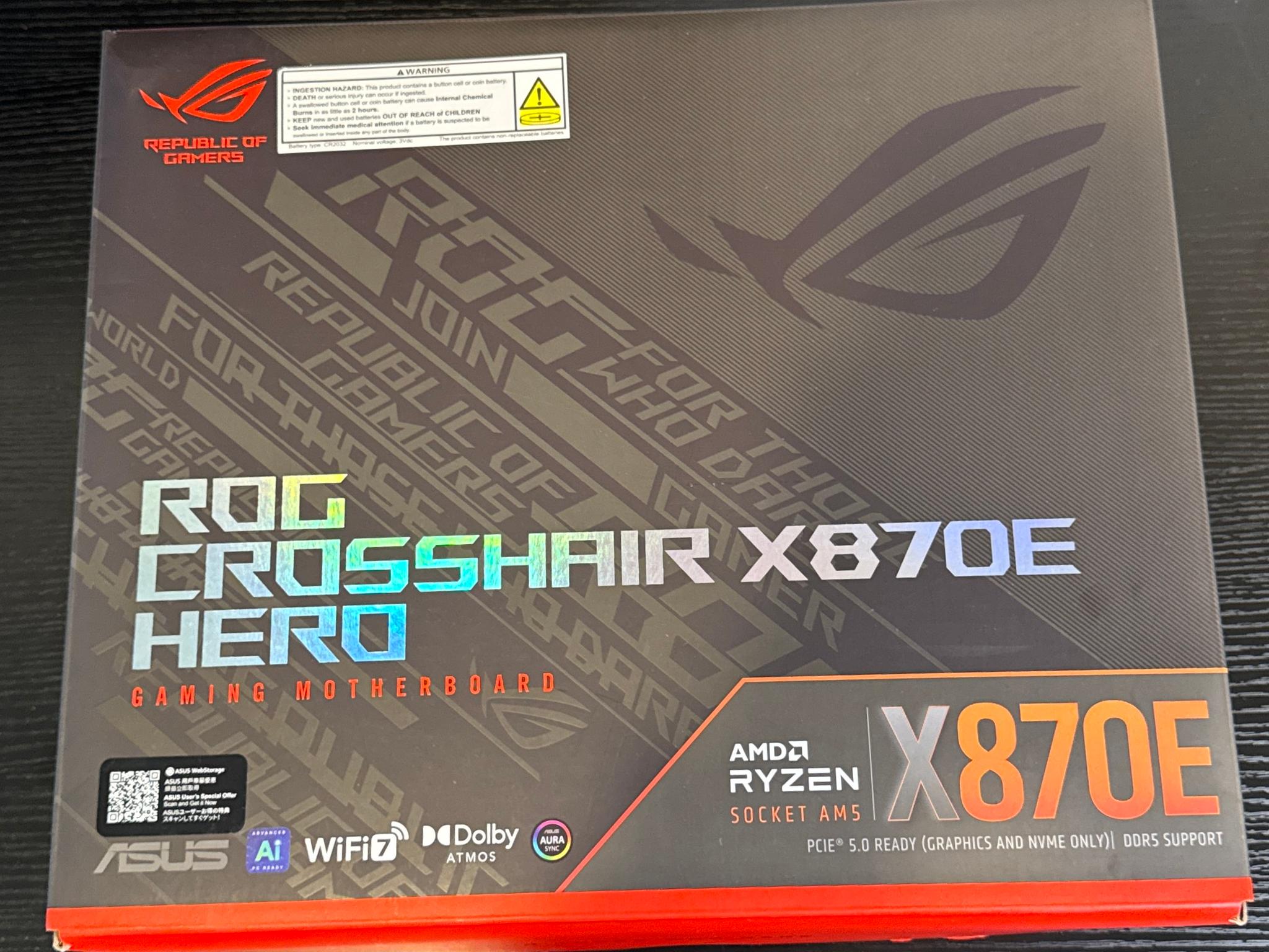 ASUS ROG X870E Crosshair HERO