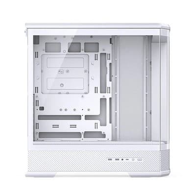Clearance JONSBO D400 White ATX Mid Tower Case OEM Curved Glass - New