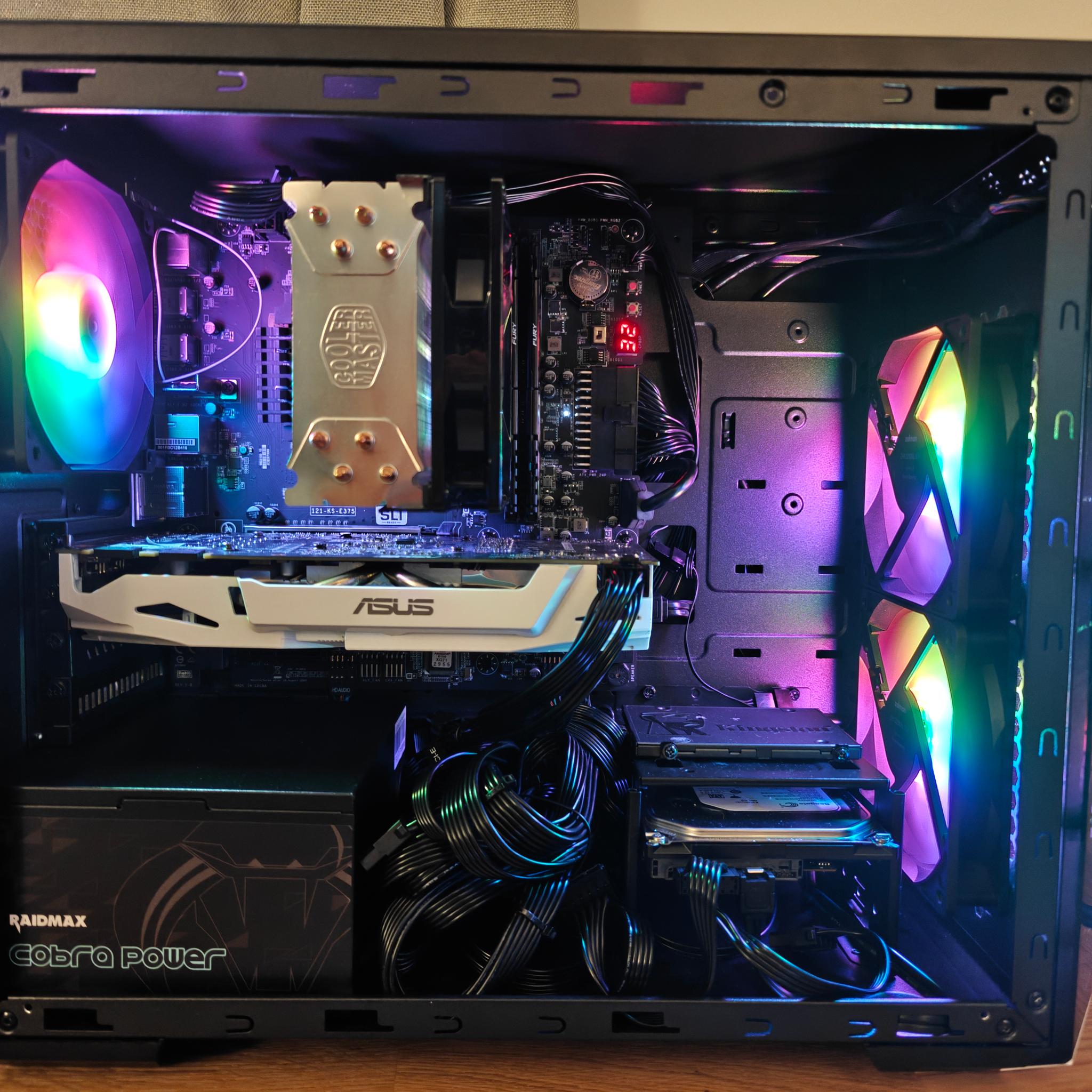 Entry Level Gaming PC - GeForce GTX 1070, i5-8600K, 16GB DDR4 3200Mhz, 750 GB Storage, Micro ATX