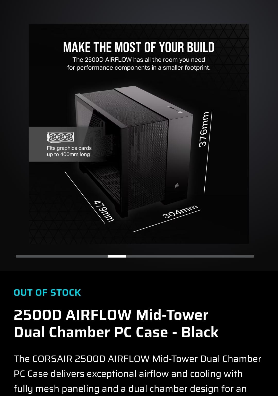 Corsair 2500d airflow